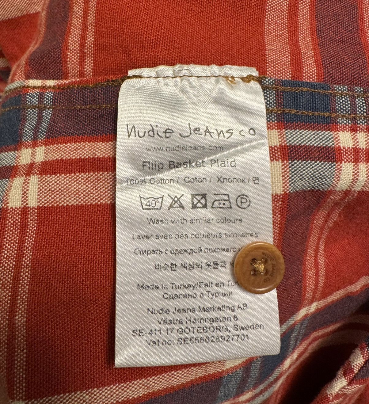 Nudie Jeans Nudie Jeans Red Filip Shirt Size US XL / EU 56 / 4 - 4 Thumbnail