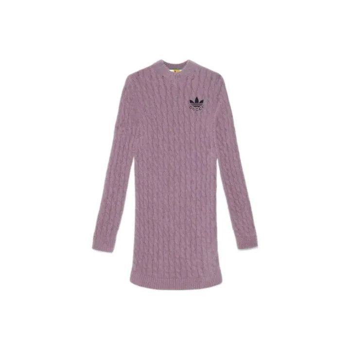 Gucci GUCCI x adidas Purple Long Sleeve Dress-2507 Size L / US 10 / IT 46 - 7 Thumbnail