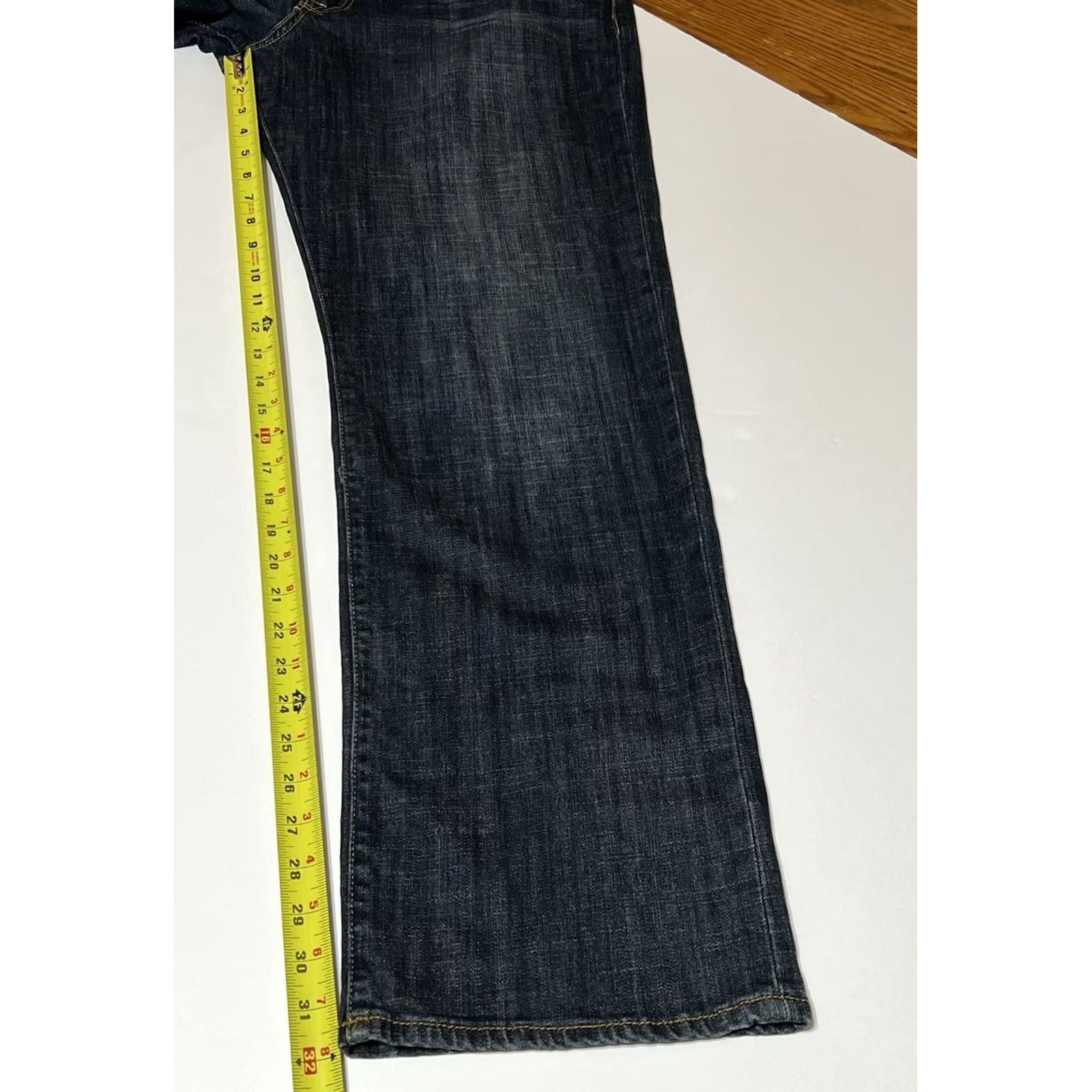 Lucky Brand Lucky Brand 361 Vintage Straight Jeans Mens Dark Wash 38x32 Denim Button Zip 5-Pocket Logo Preppy Classic Regular Blue Cotton Blend Fashion Streetwear Size US 38 / EU 54 - 5 Thumbnail