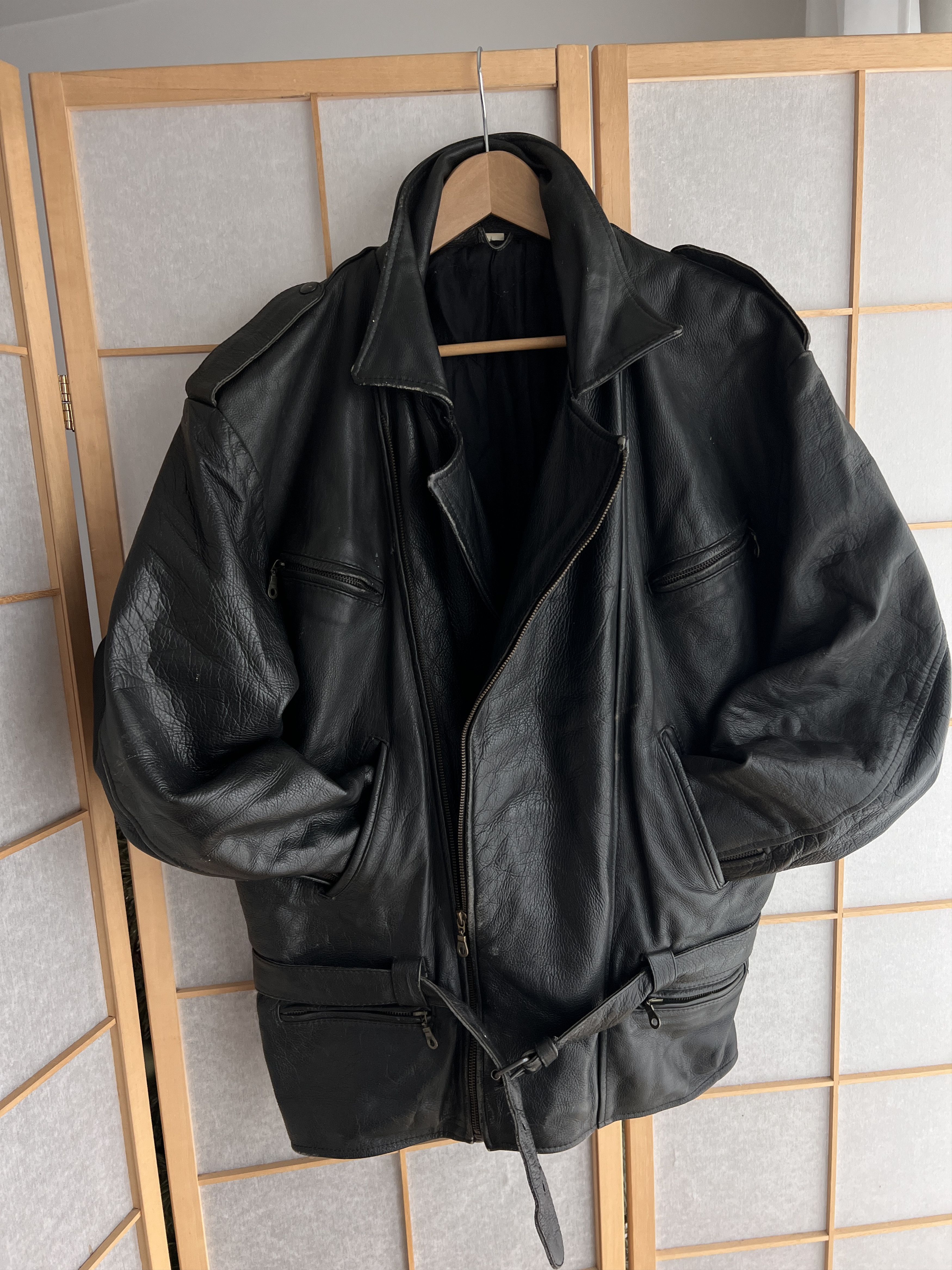 Japanese Brand Vintage 90s racing leather bomber jacket biker y2k punk rare Size US L / EU 52-54 / 3 - 3 Thumbnail