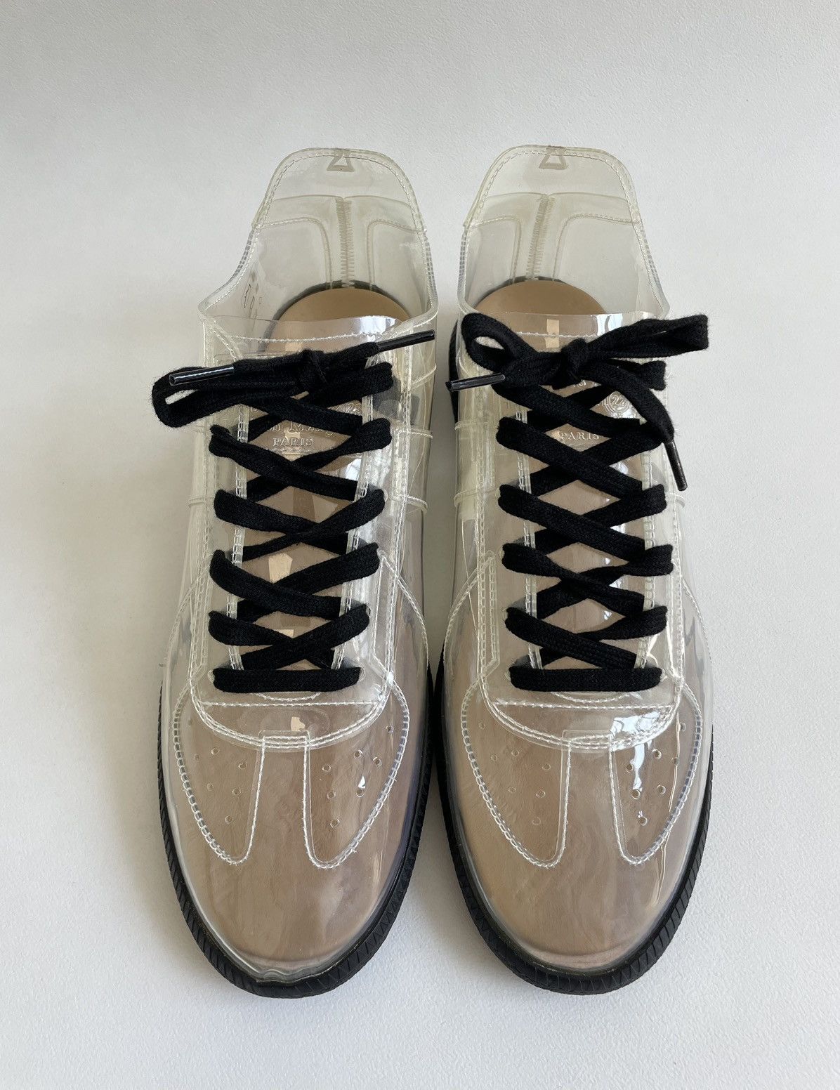 Maison Margiela S/S 21 Clear PVC GAT Sneakers Size US 10 / EU 43 - 6 Thumbnail