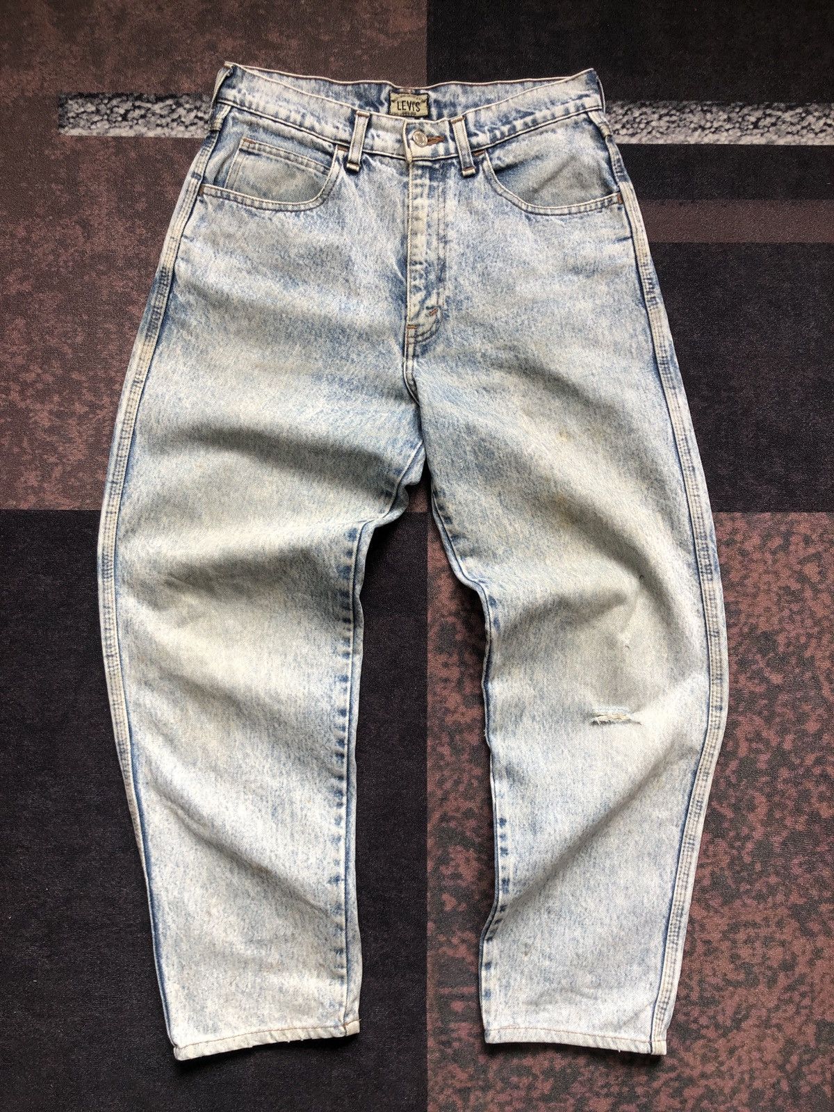 image of Levis x Vintage Size 29X27 Vintage Levi's 656 Stone Washed Distressed Jeans in Stonewash, Men's