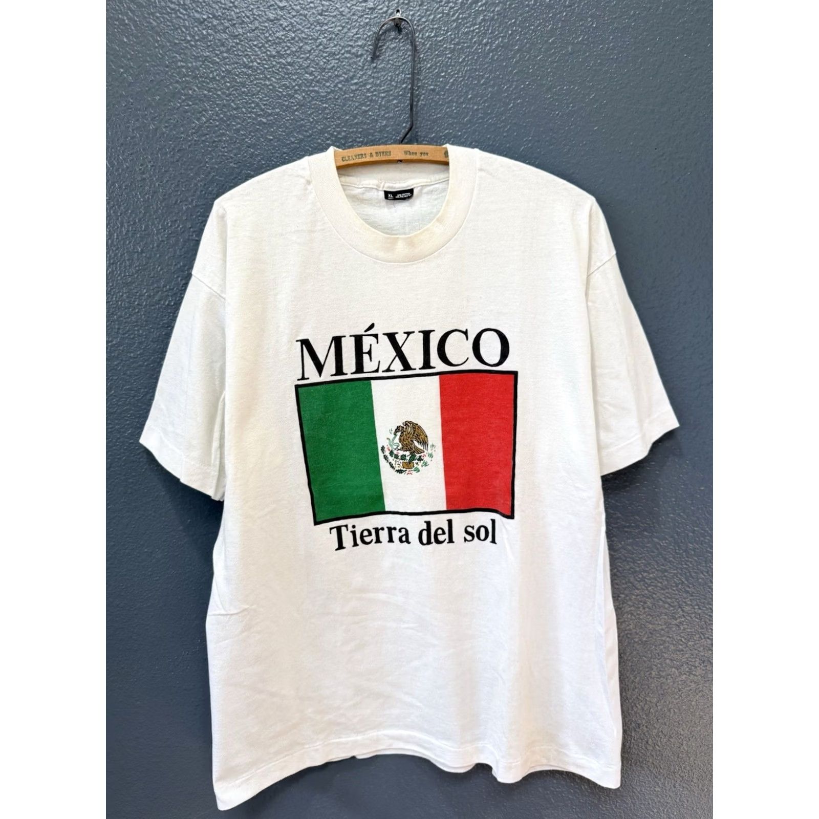 Vintage VINTAGE Mexico Tierra Del Sol White Flag Tee Shirt XL Men Size US XL / EU 56 / 4 - 3 Thumbnail