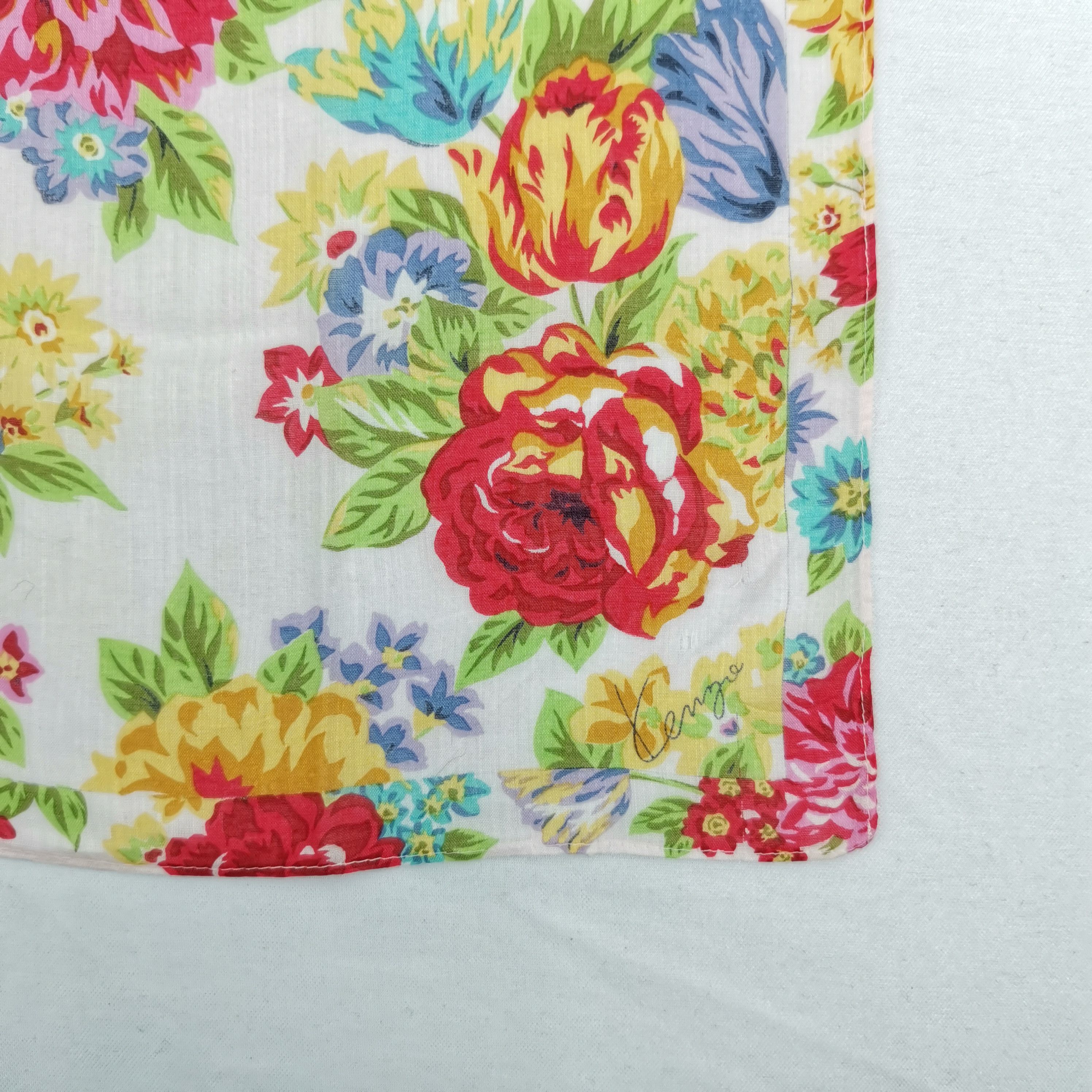 Japanese Brand Vintage Kenzo Handkerchief Neckerchief Bandana Size ONE SIZE - 3 Thumbnail