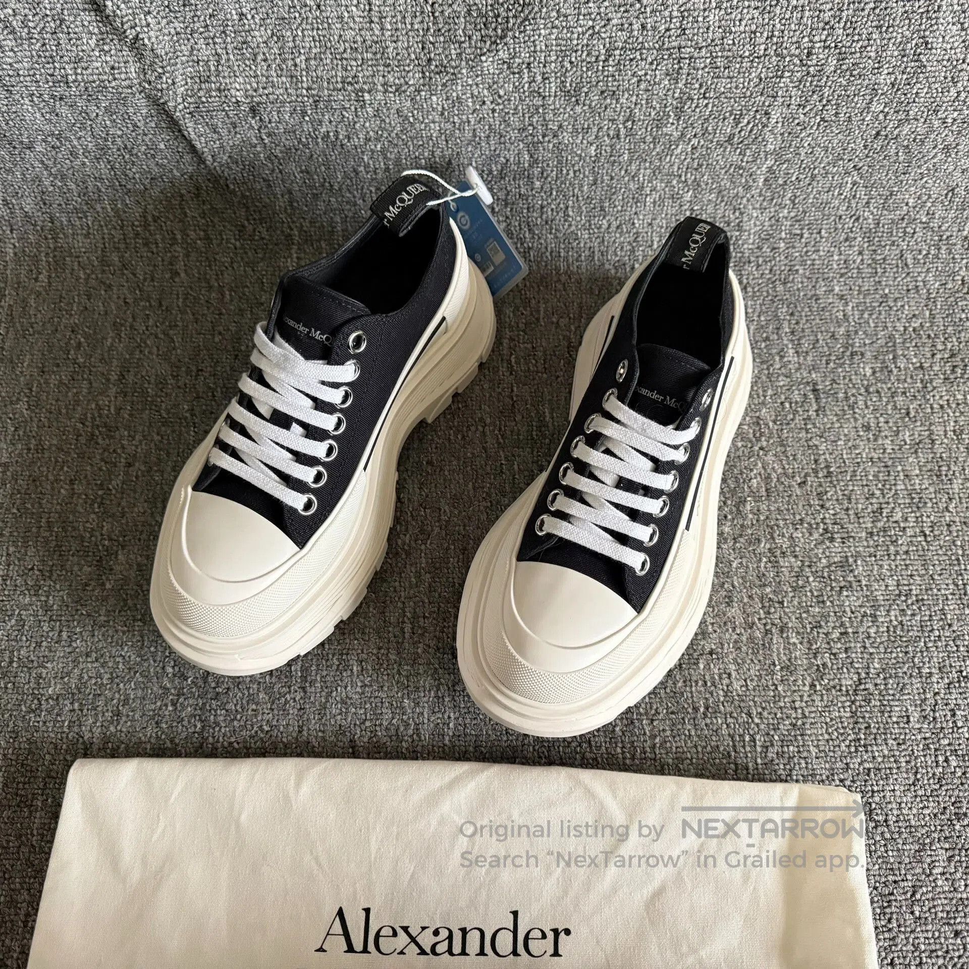 Alexander McQueen Alexander McQueen Platform Canvas Shoes. Size US 5 / IT 35 - 2 Thumbnail