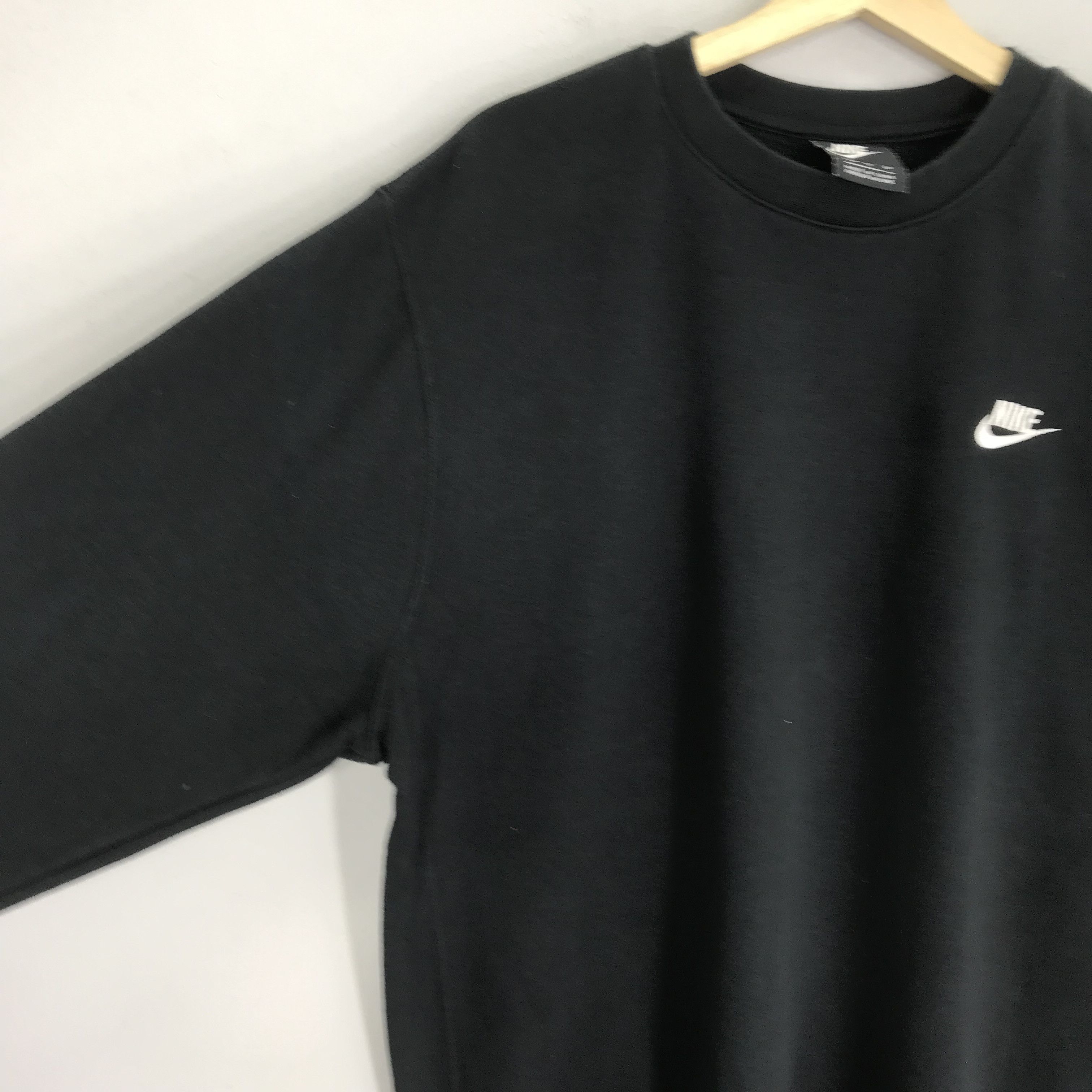 Nike Vintage Nike Swoosh Black Sweatshirt - 198 Size US XL / EU 56 / 4 - 4 Thumbnail