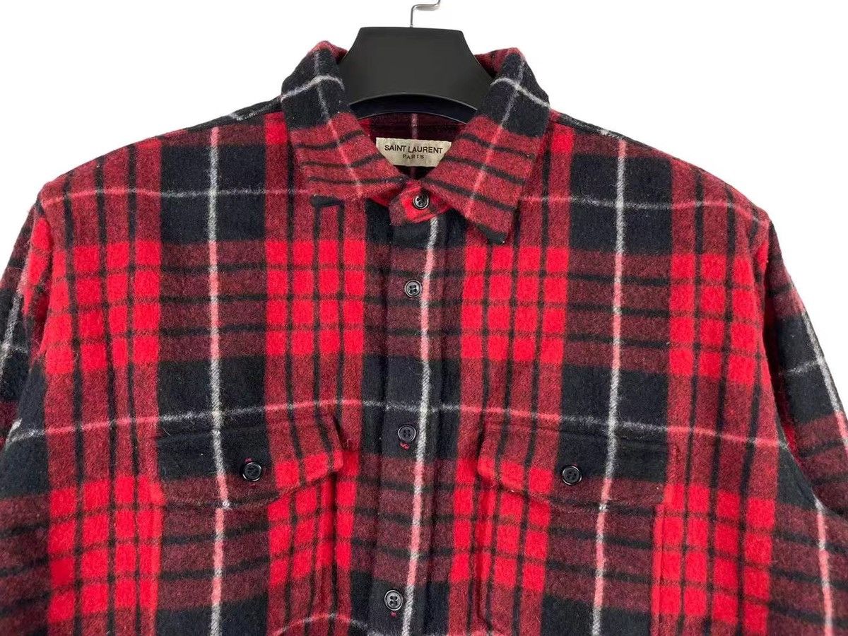 Saint Laurent Paris Saint Laurent Pairs SLP SS18 Flannel Plaid Shirt Size US M / EU 48-50 / 2 - 3 Thumbnail