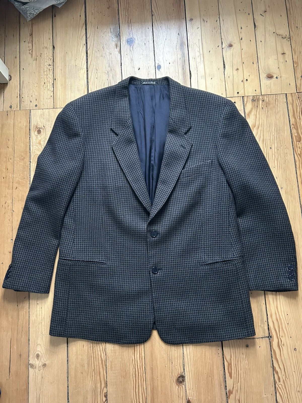 Giorgio Armani Vintage Georgio Armani Blazer checkered Size 44R - 1 Thumbnail