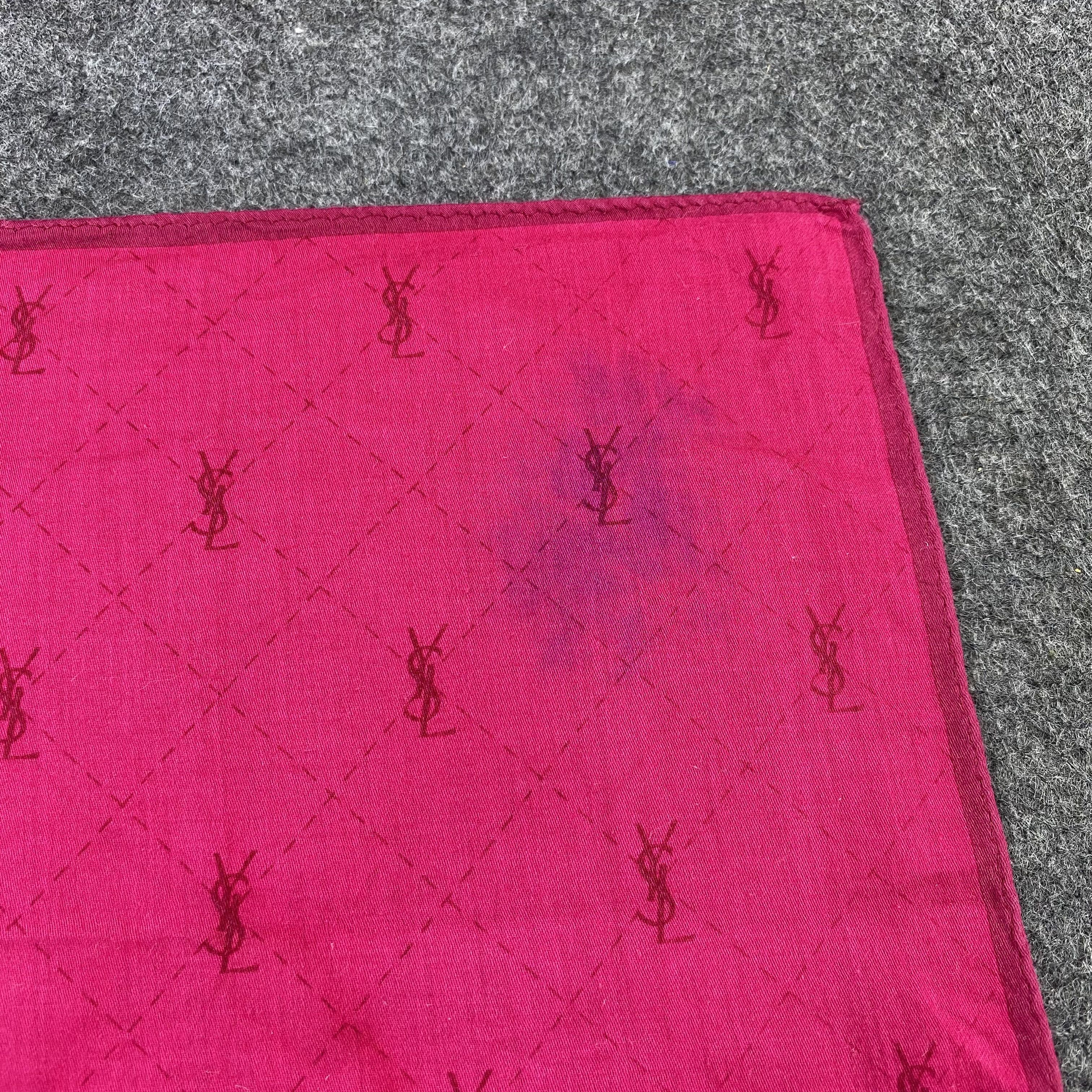 Yves Saint Laurent YSL Handkerchief Neckerchief Bandana-B1938 Size ONE SIZE - 8 Thumbnail