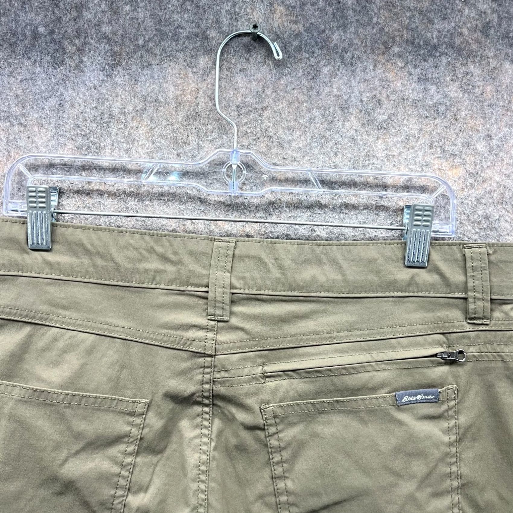 Eddie Bauer Eddie Bauer Pants Men 36x32 Chino Canvas Beige Green Casual Flat Pocket Regular Slim Straight Zip Button Vintage: No Size US 36 / EU 52 - 2 Thumbnail
