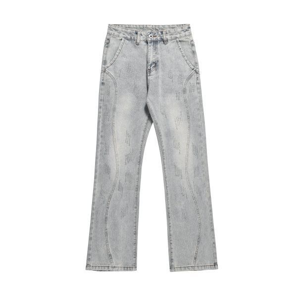 Japanese Brand × Jean High street wide-leg blue washed scimitar cargo jeans y2k Size US 32 / EU 48 - 1 Thumbnail