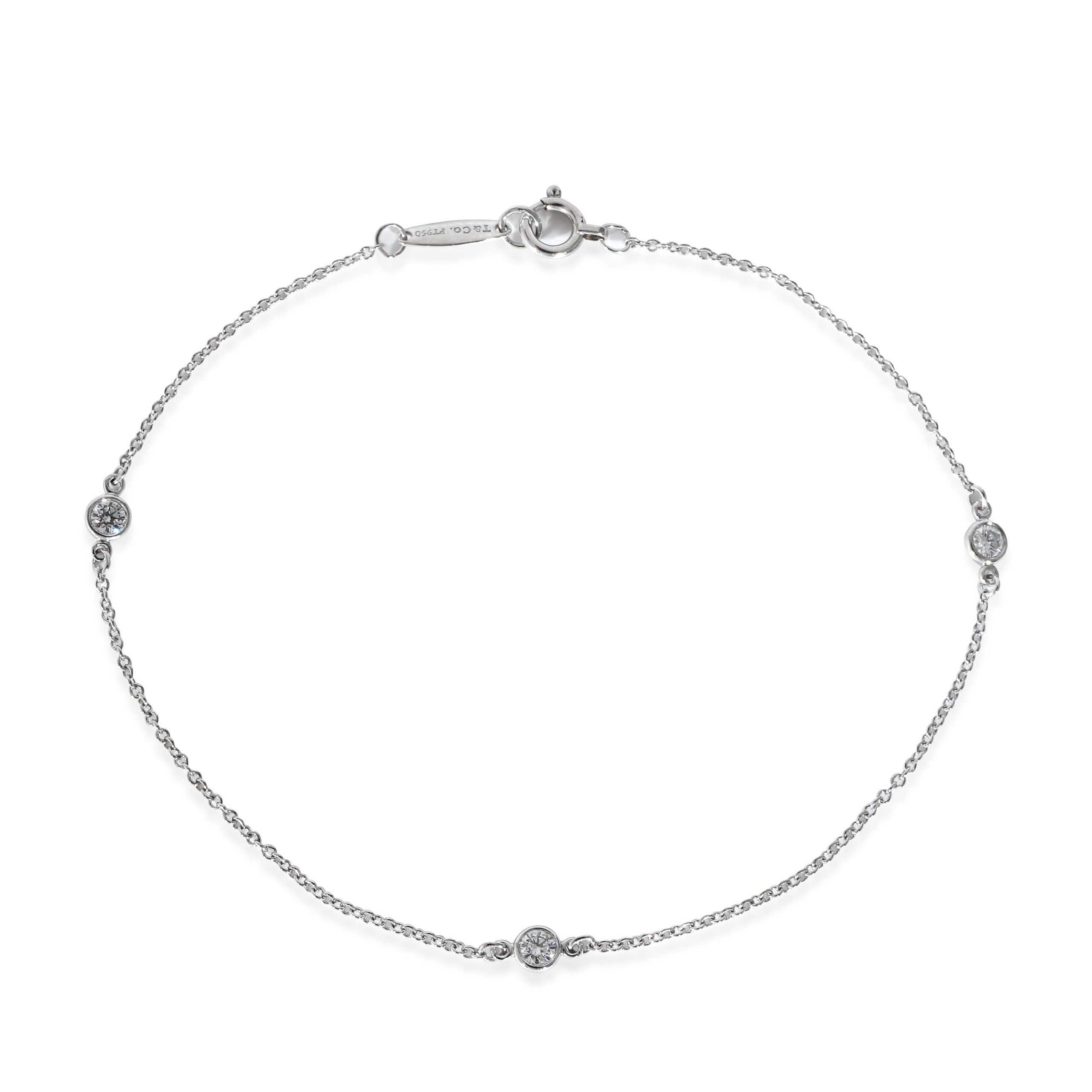 Tiffany & Co. Tiffany & Co. Elsa Peretti Diamond by the Yard Bracelet in Platinum 0.15 CTW Size ONE SIZE - 1 Thumbnail