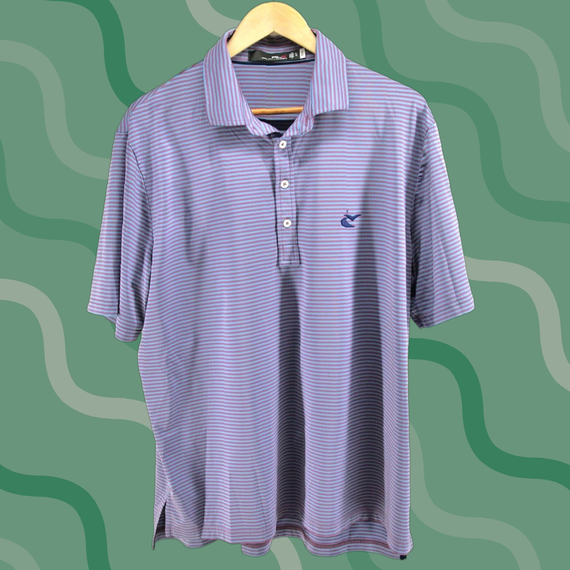 RLX Ralph Lauren Polo Shirt Caves Valley Golf Club Striped XL Men