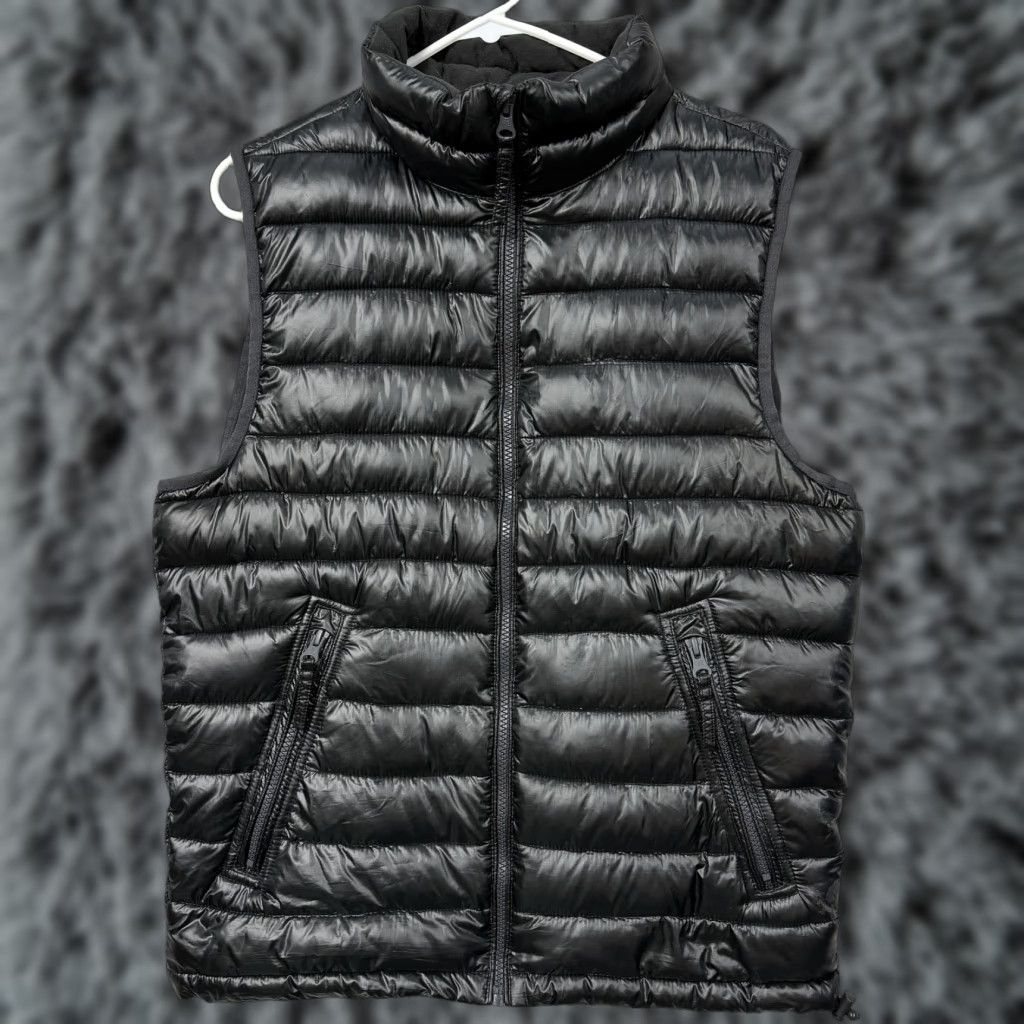 American Eagle Outfitters American Eagle Vest Mens Small Black Quilted Puffer Lightweight Full Zip Pockets Size US S / EU 44-46 / 1 - 1 Thumbnail