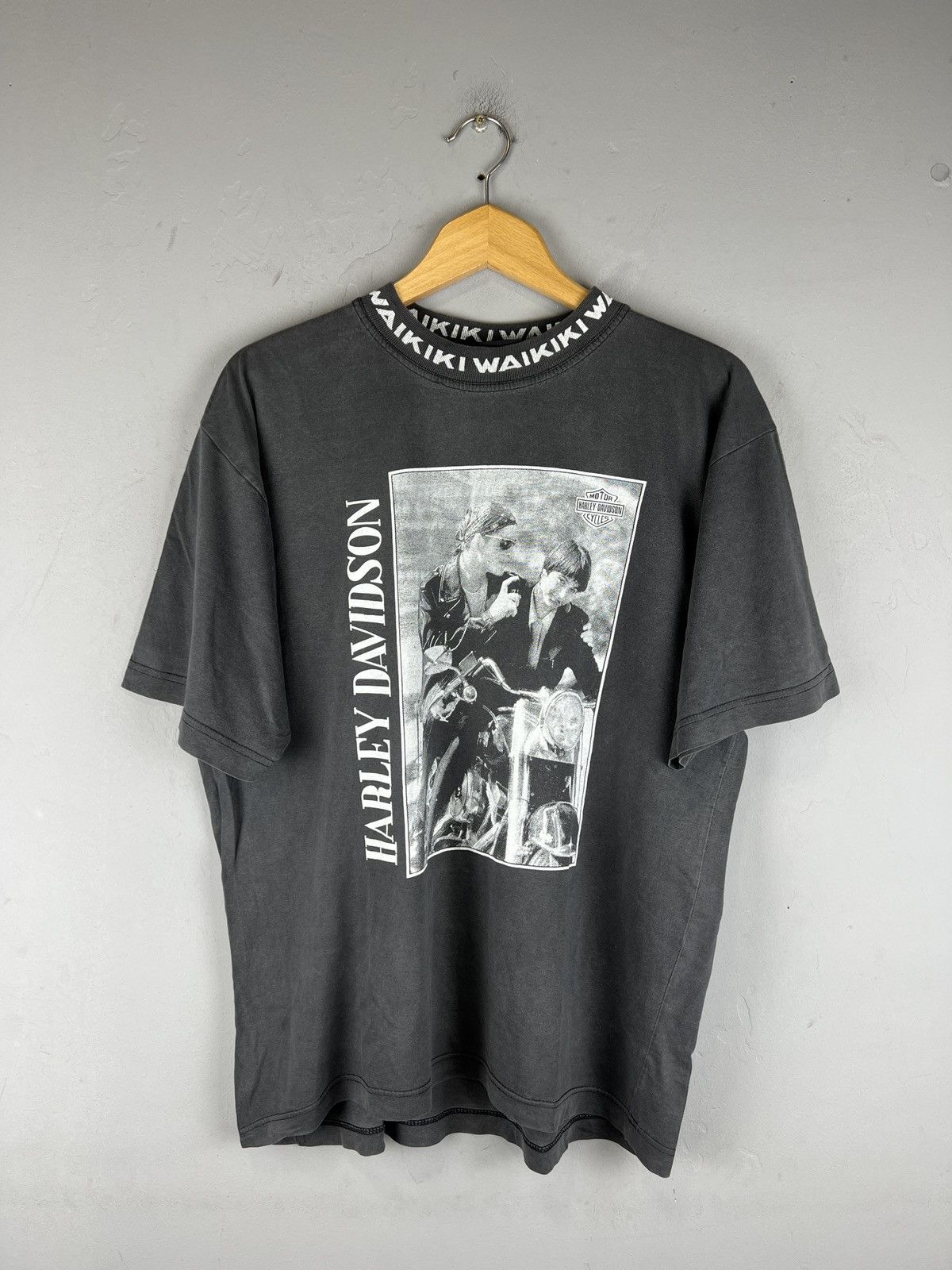 Harley Davidson × Vintage Vintage 1990 Harley Davidson Bradley Pitt bikers t shirt Size US M / EU 48-50 / 2 - 1 Thumbnail