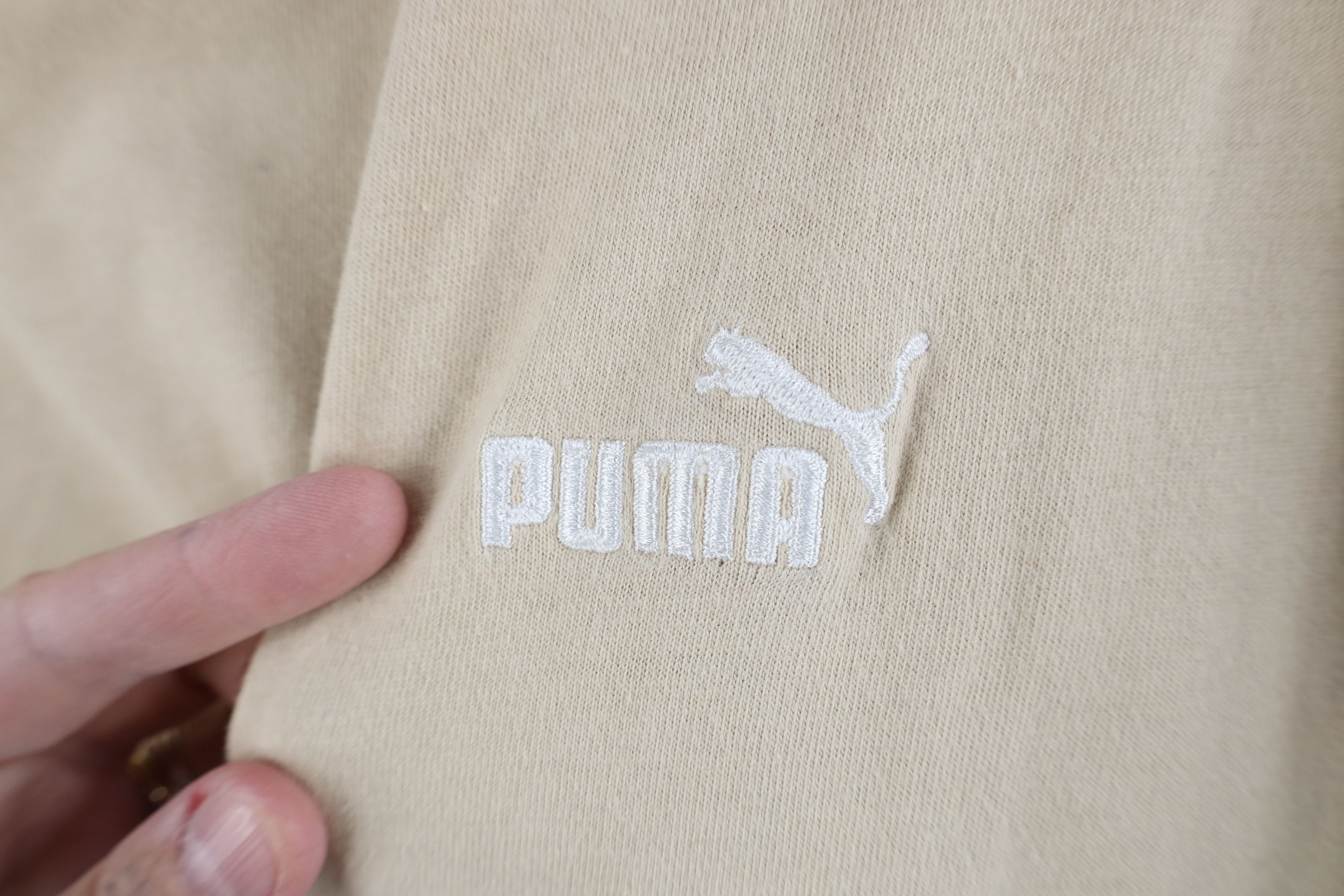 Puma Vintage 90s Y2K Puma Spell Out Baggy Fit T-Shirt Earth Tone Size US XL / EU 56 / 4 - 4 Thumbnail