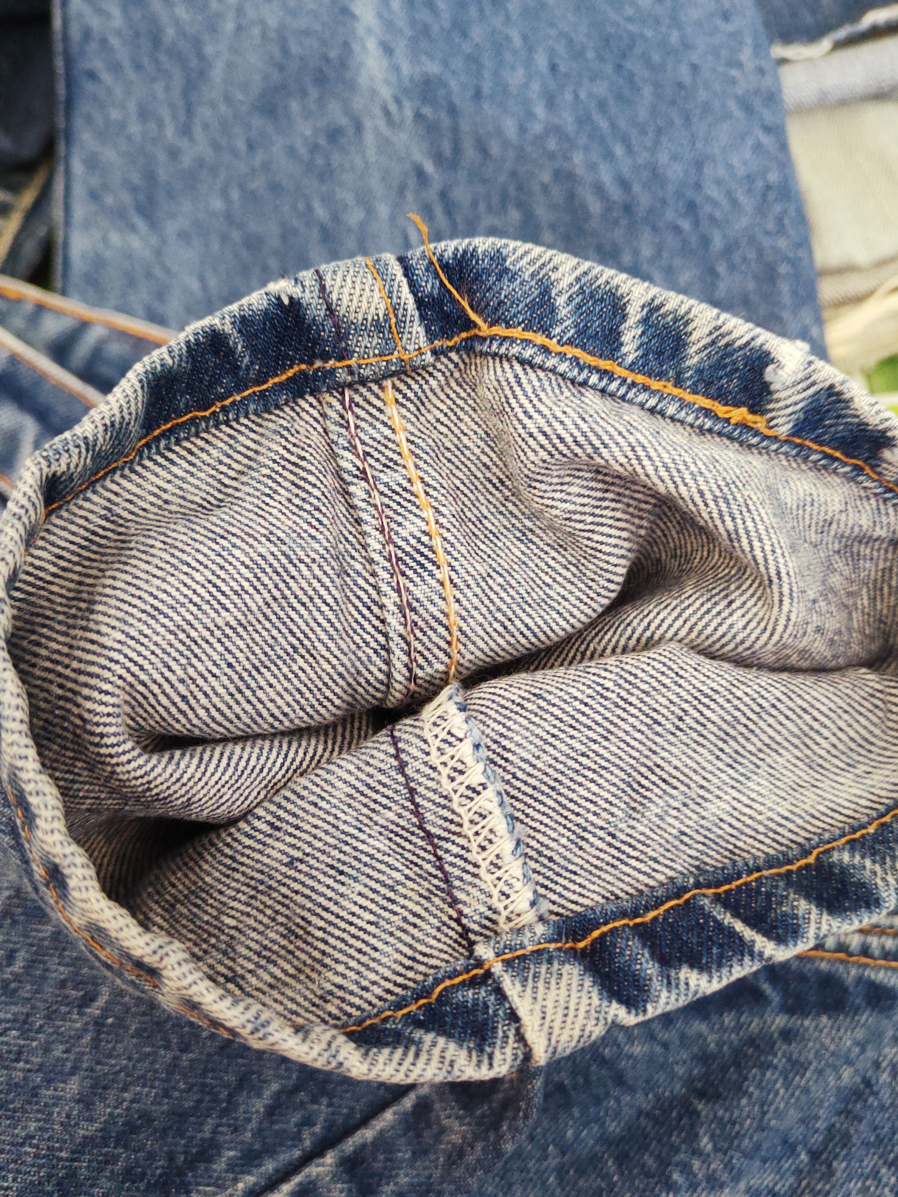 Levi's 505 Levi's orange tag faded Distressed Ripped denim #S2700 Size US 30 / EU 46 - 14 Thumbnail