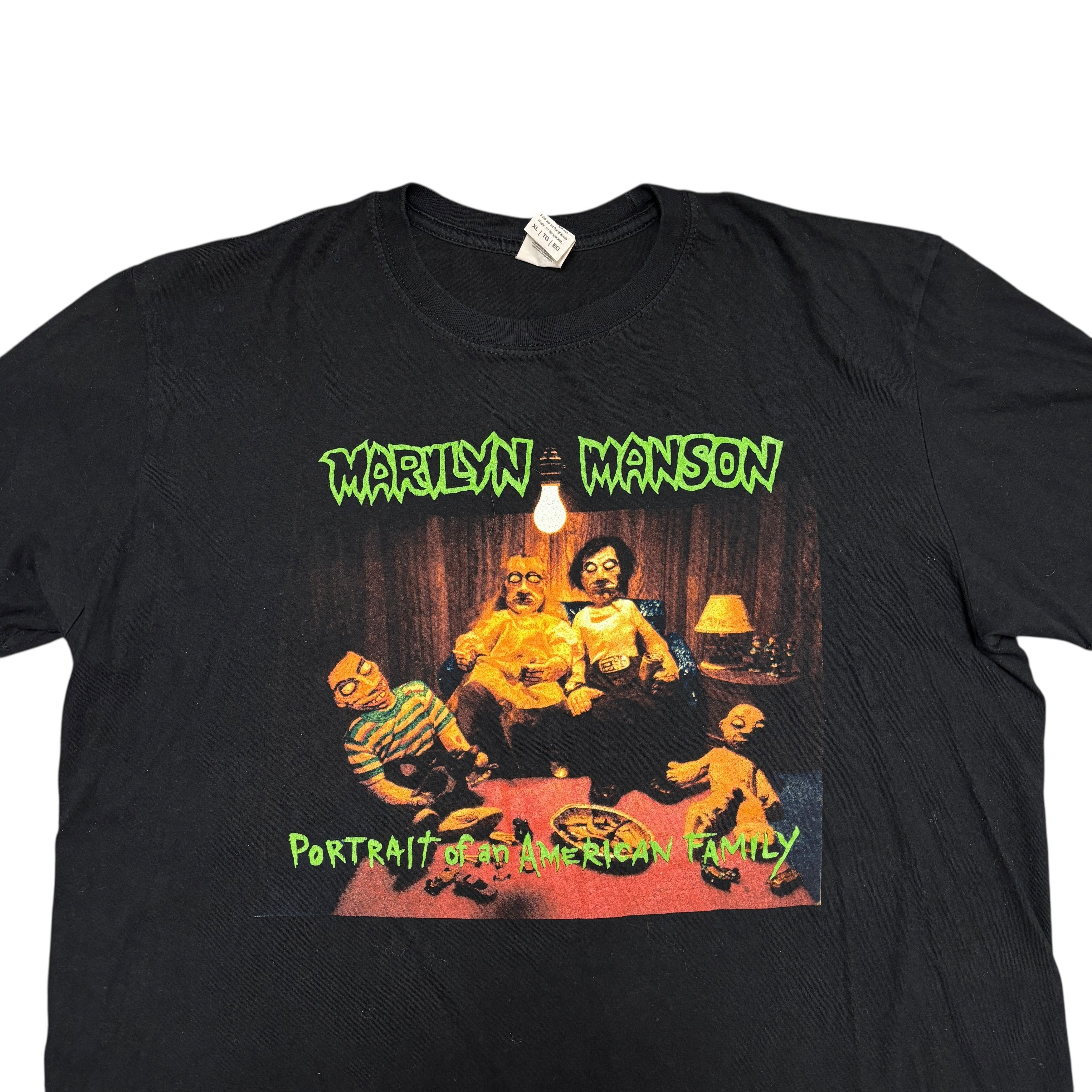 Band Tees Marilyn Manson Shirt Tour Concert Metal Band Tee Gothic Size US XL / EU 56 / 4 - 3 Thumbnail