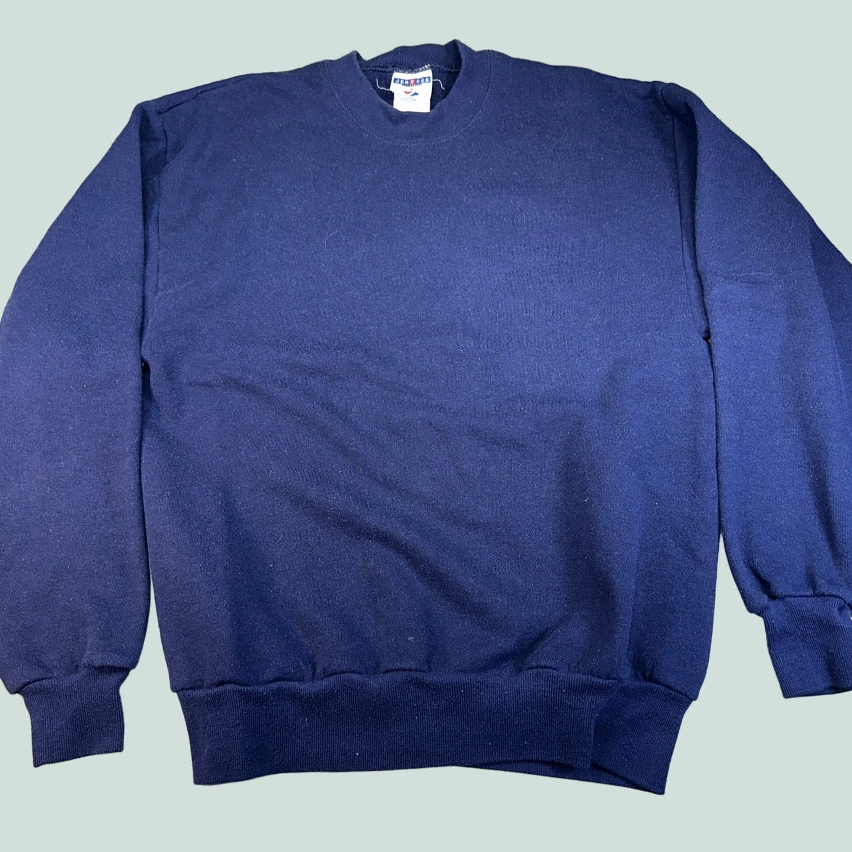 Jerzees VINTAGE Jerzees Crewneck Sweatshirt Blue M Mens Blank Y2K Size US M / EU 48-50 / 2 - 1 Thumbnail