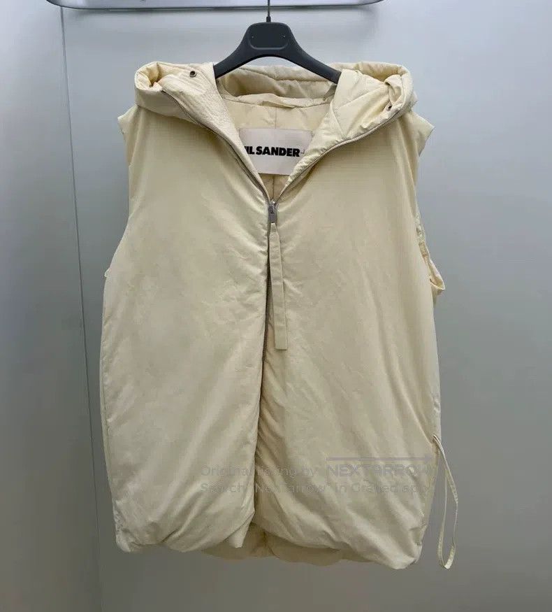 Jil Sander Jil Sander size 32 Ivory Hooded Down Vest Size S / US 4 / IT 40 - 1 Thumbnail