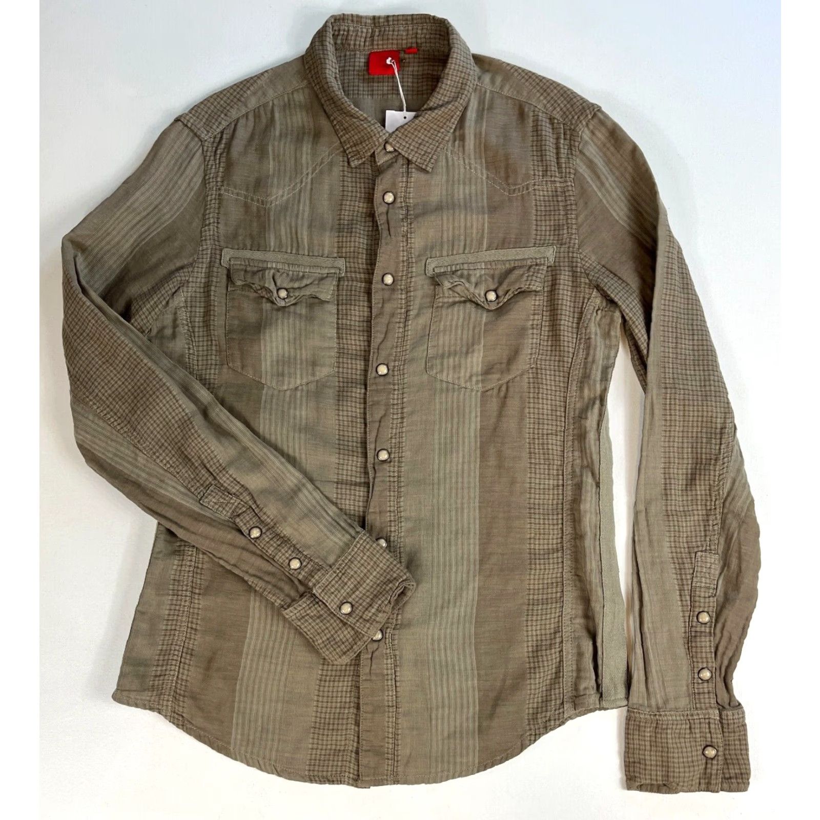 Saks Fifth Avenue Saks Fifth Avenue Men’s Pearl Snap Western Shirt Sz S Size US S / EU 44-46 / 1 - 3 Thumbnail
