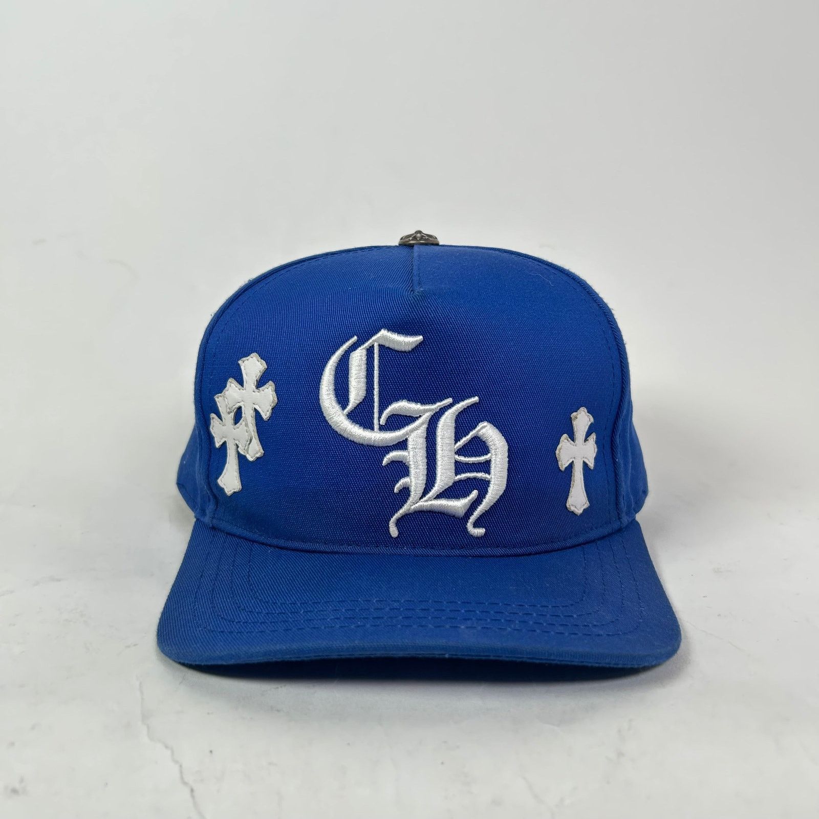 Chrome Hearts Chrome Hearts Blue Cross Patch CH Baseball Hat Size ONE SIZE - 1 Thumbnail
