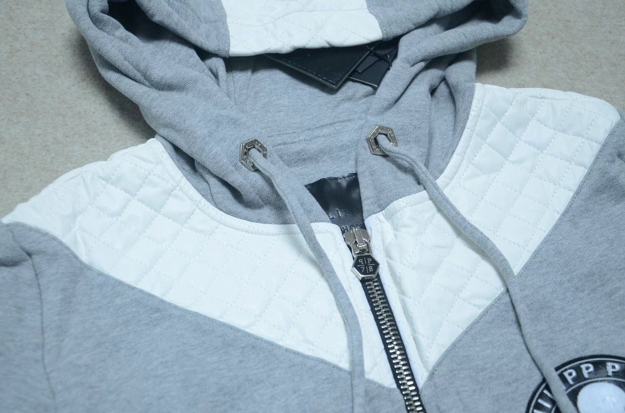 Philipp Plein Philipp Plein PP side zip leather panel hoodie Size US M / EU 48-50 / 2 - 5 Thumbnail