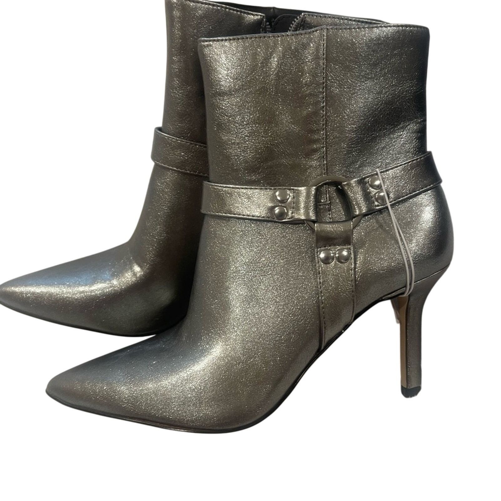 Jessica Simpson Jessica Simpson Silver Heeled Boots with Pointed Toe Size US 9.5 / IT 39.5 - 2 Thumbnail