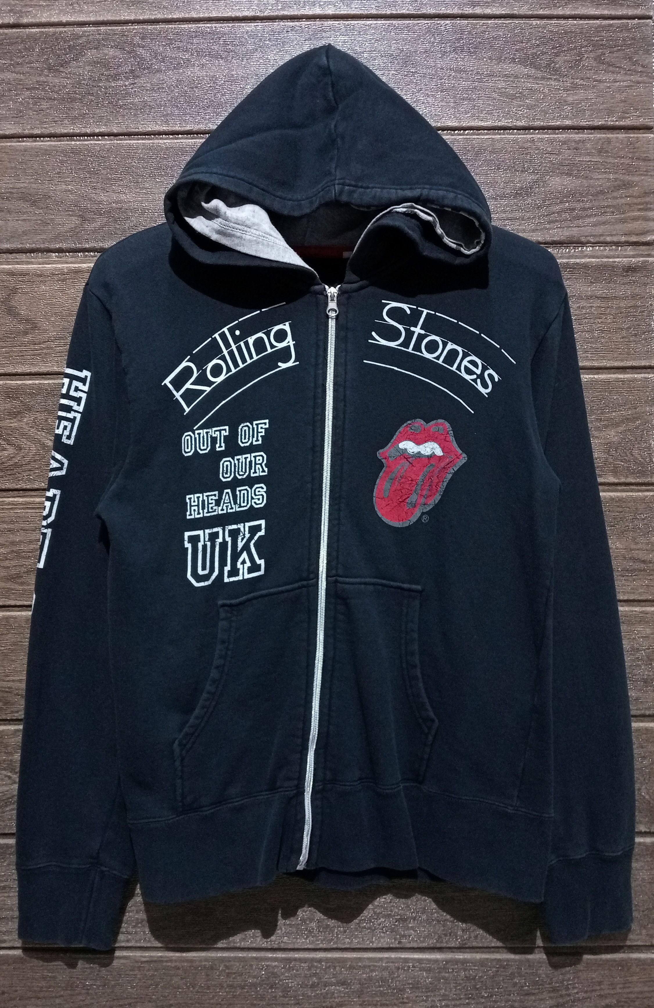Band Tees × The Rolling Stones The Rolling Stone Out of Our Heads UK Zipper Hoodie Size US M / EU 48-50 / 2 - 1 Thumbnail