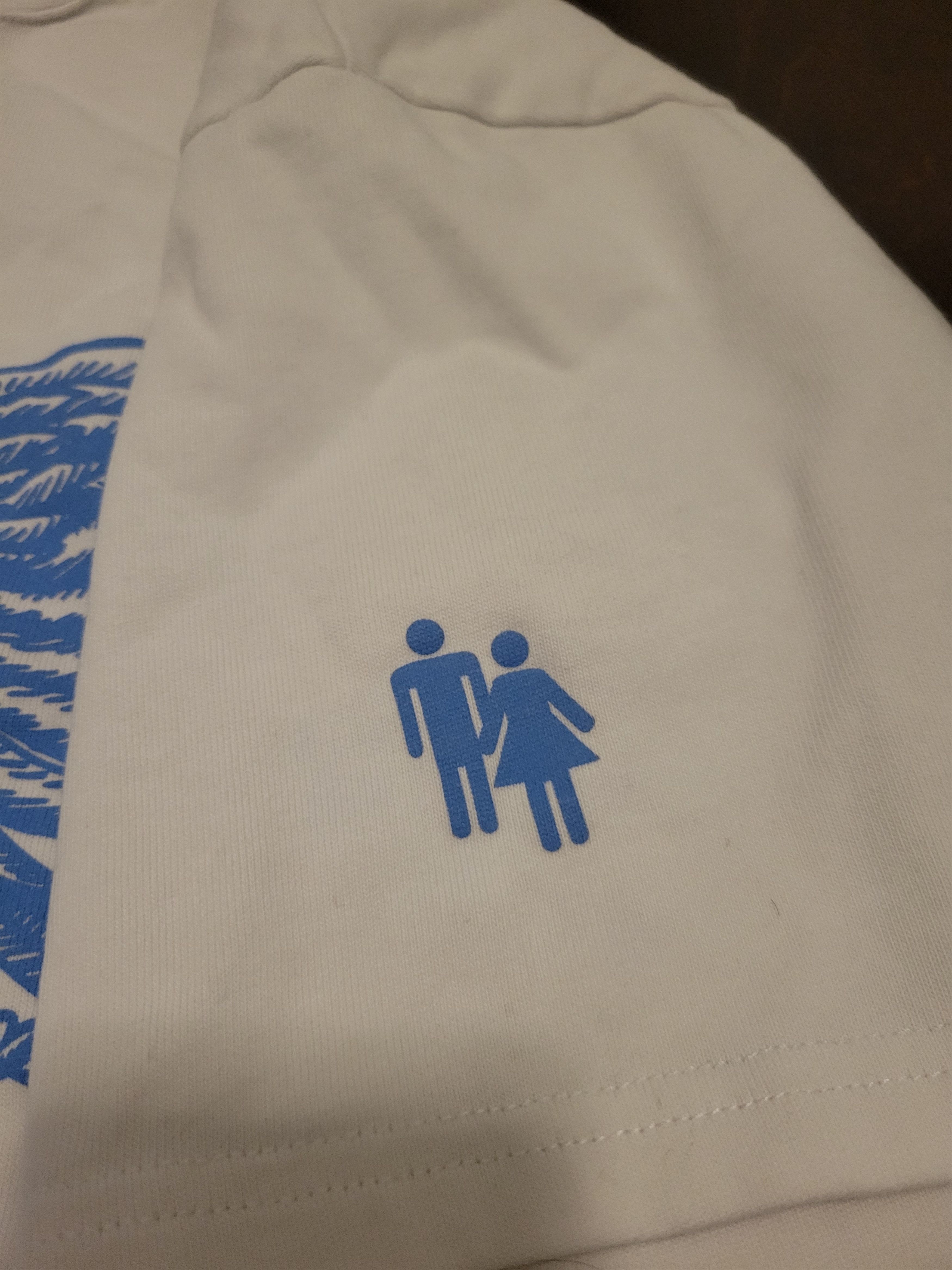 Homme + Femme La Homme + Femme LA White Blue Cherub Angel Tee Size US S / EU 44-46 / 1 - 3 Thumbnail