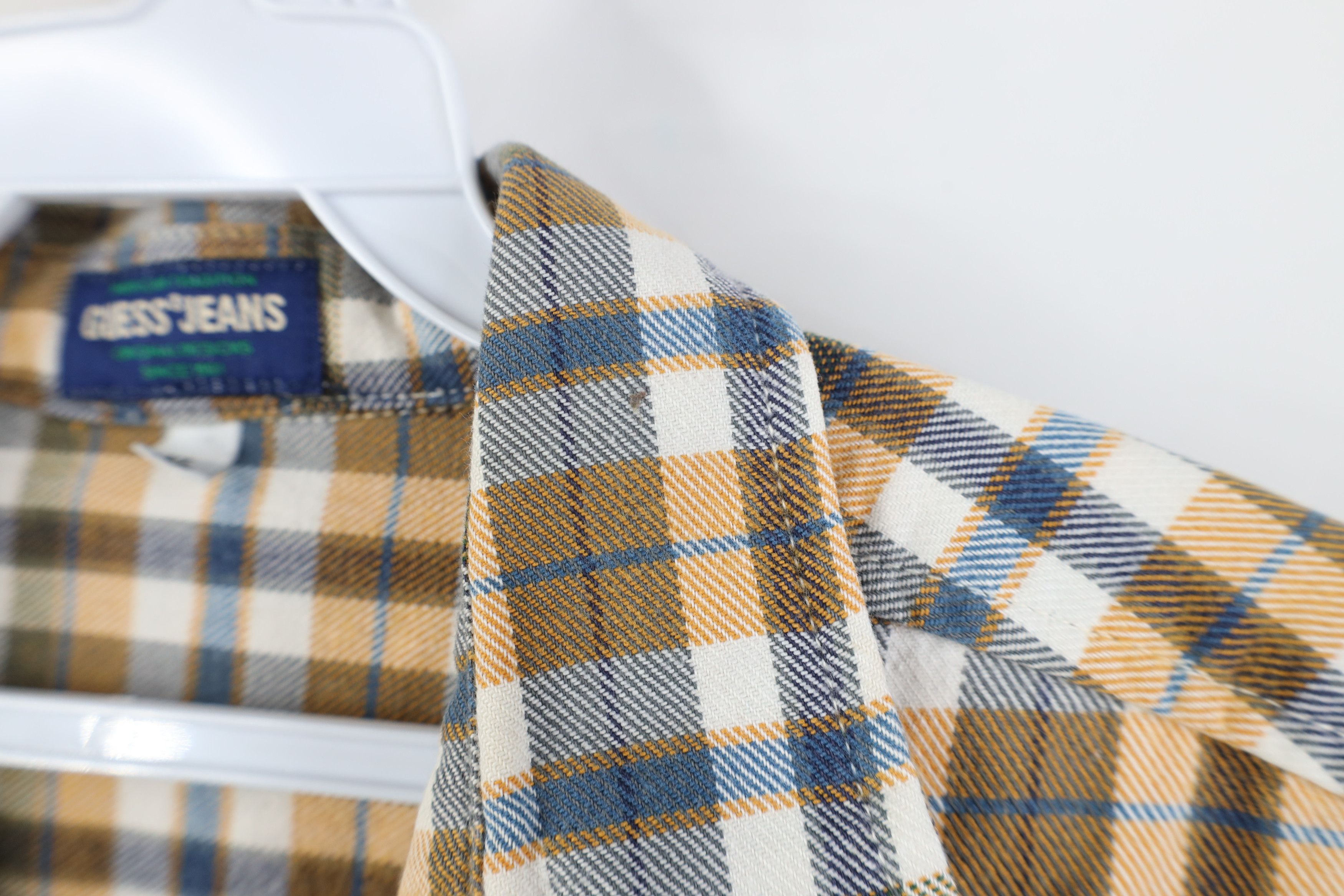 Guess Vintage 90s Guess Heavyweight Flannel Button Shirt Plaid USA Size US XL / EU 56 / 4 - 6 Thumbnail