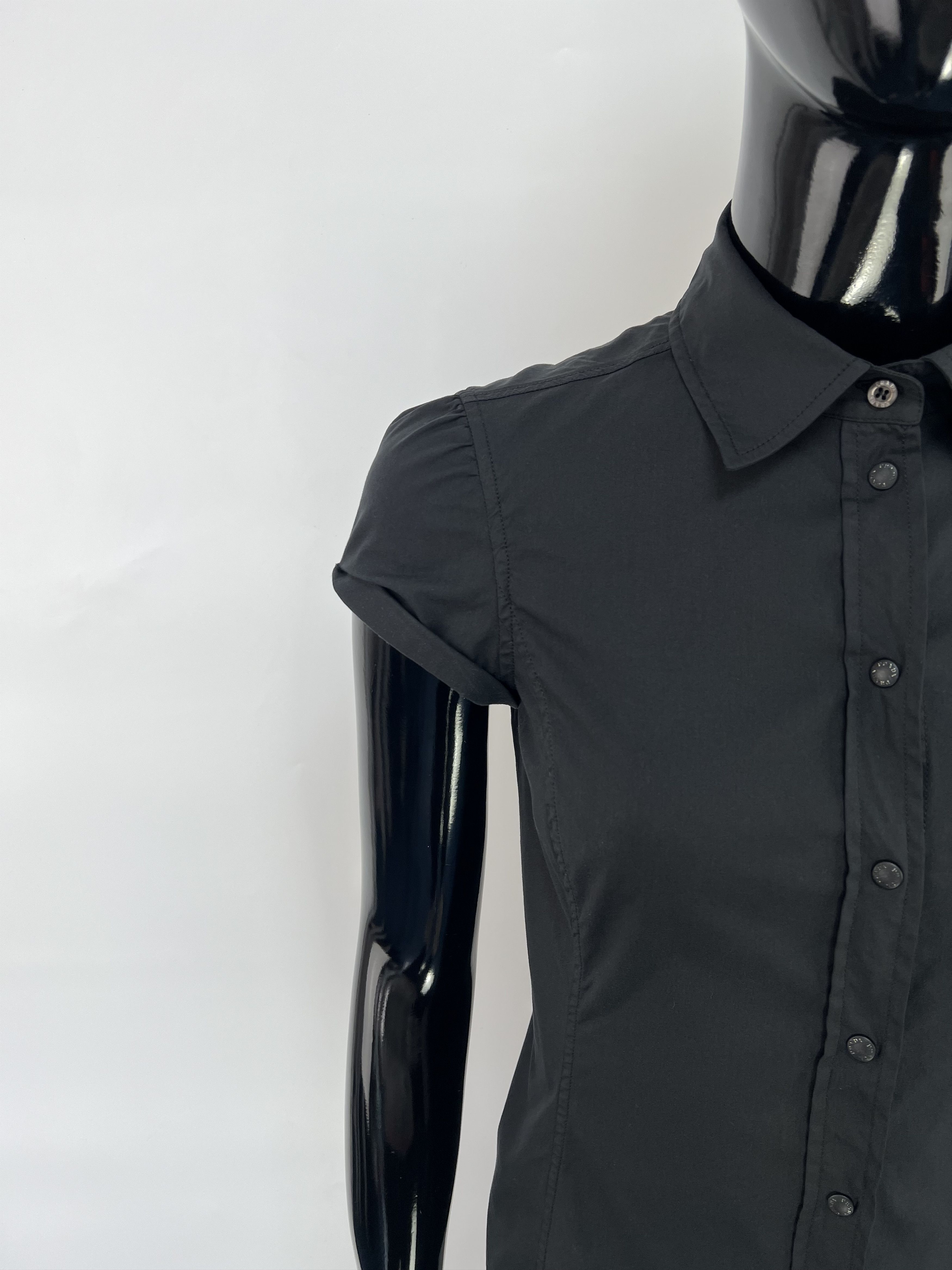Prada Prada Stretch Cotton Short Sleeve Button Up Shirt Size IT 38 Size XS / US 0-2 / IT 36-38 - 5 Thumbnail