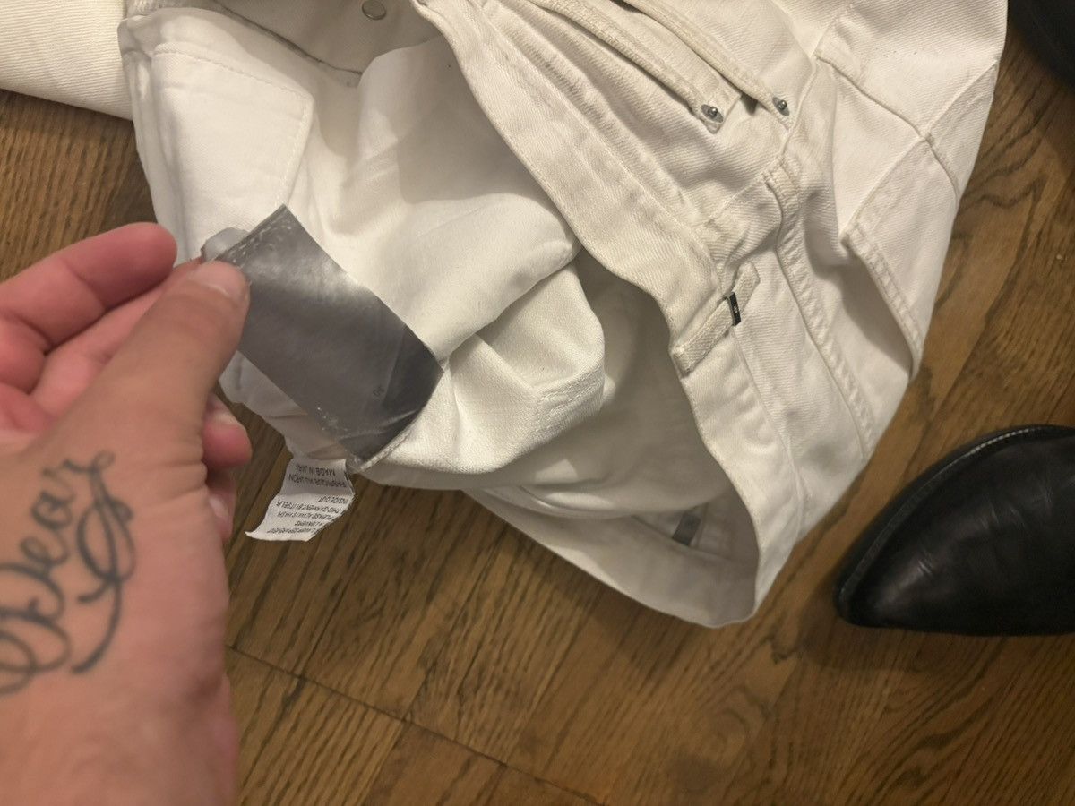 Hedi Slimane DIOR HOMME hedi Slimane 06 white runway jeans Size US 30 / EU 46 - 9 Thumbnail