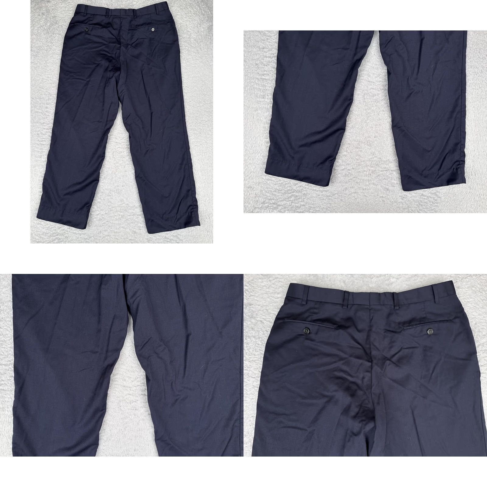 Ralph Lauren Ralph Lauren Pants Men 35x28 Blue Dress Flat Front Straight Leg Regular Size US 35 - 9 Thumbnail