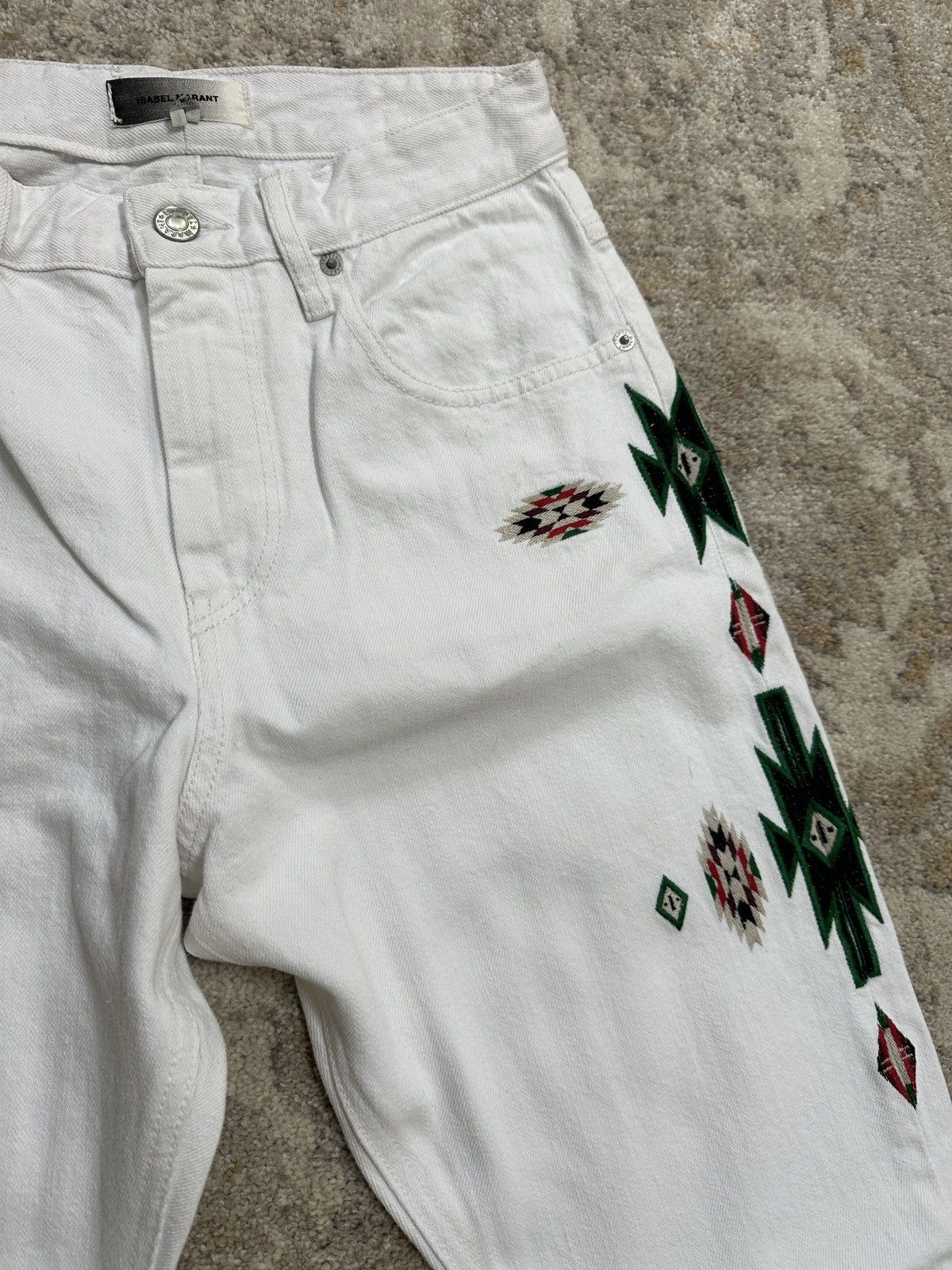 Isabel Marant Navajo Native Embroidered Denim Size US 30 / EU 46 - 6 Thumbnail