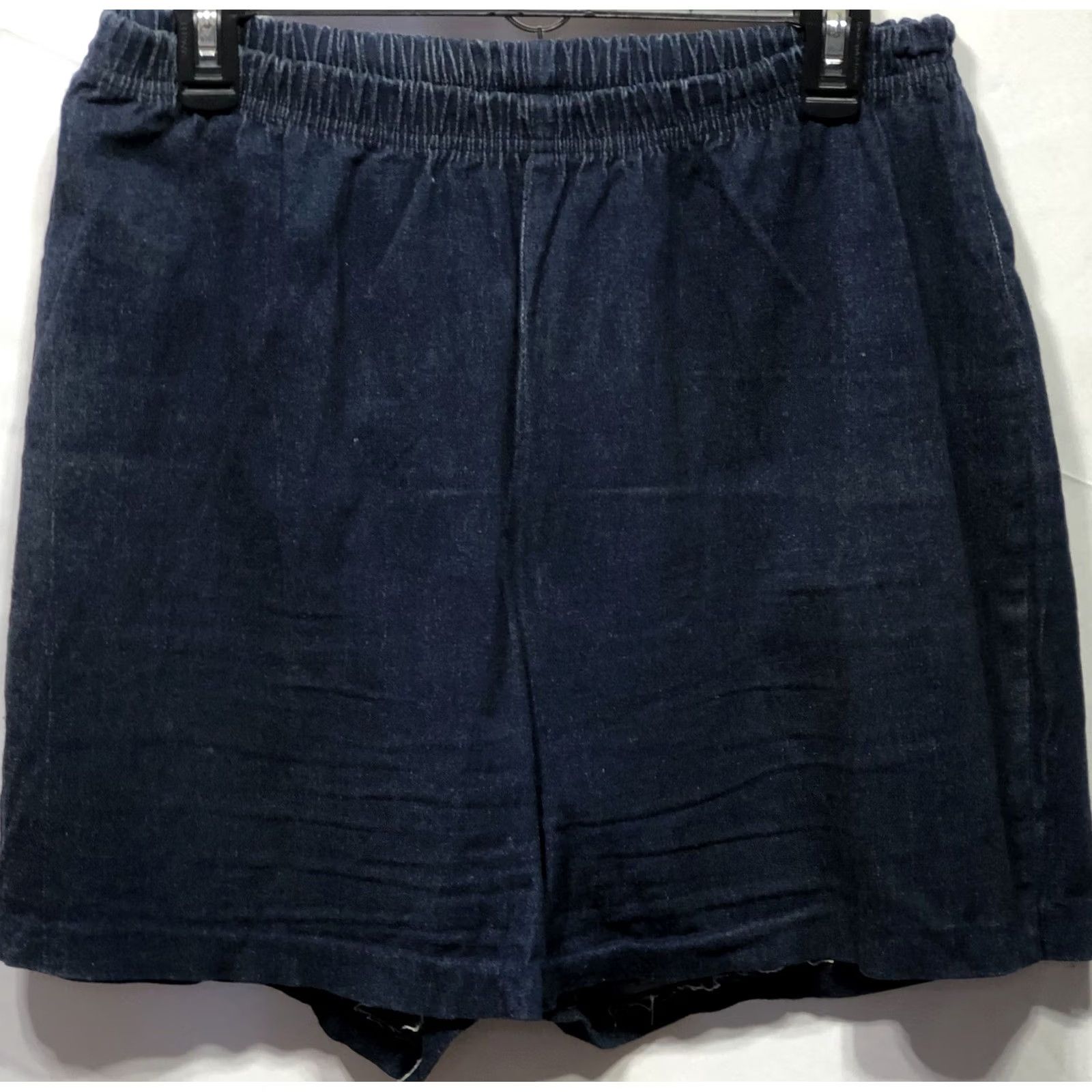 NEXT Whats Next High Rise Denim Mom Jean Shorts 20 32" Waist Dk Blue Capsule Size 40" / US 18 - 2 Thumbnail