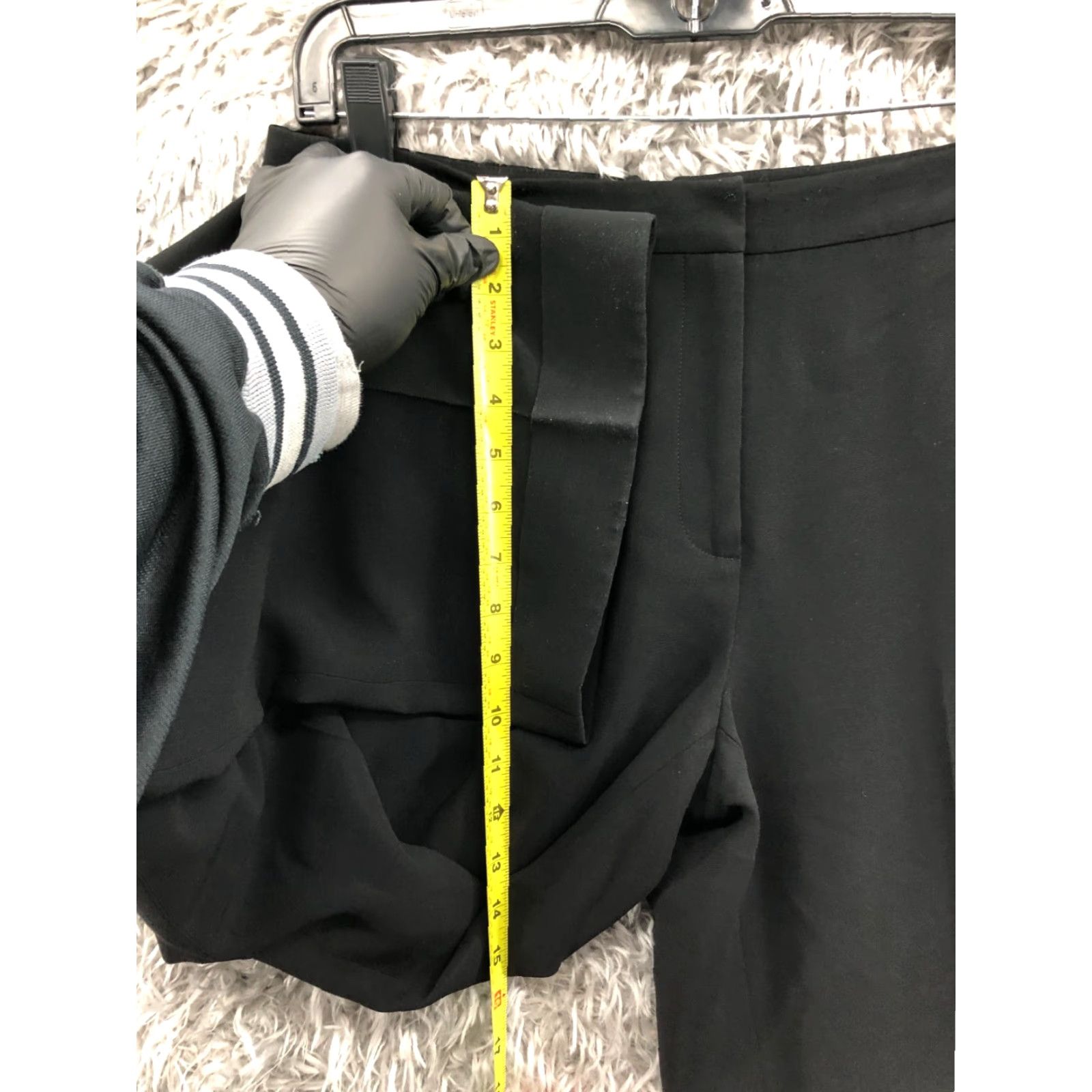 Ann Taylor Ann Taylor Womens Straight Black Slack Pants Size 6 Mid Rise Hook Eye Size 28" / US 6 / IT 42 - 4 Thumbnail
