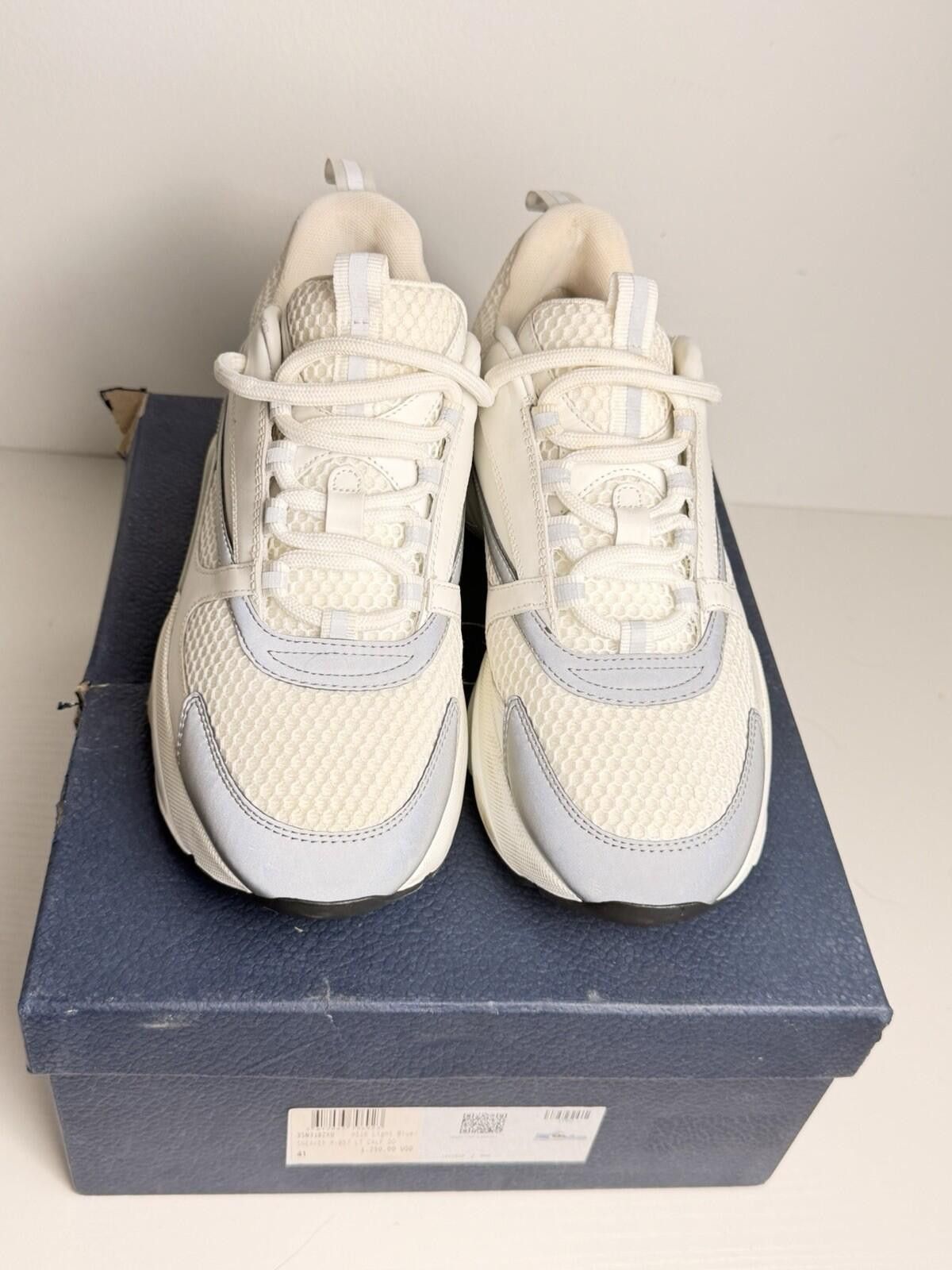 Dior Dior B22 Sneakers White & Light Blue Mesh SZ 40 (US 7) Size US 7 / EU 40 - 3 Thumbnail