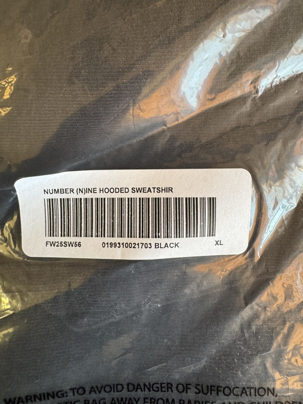 Number (N)ine × Supreme Supreme Number (N)ine Hoodie Black Size US XL / EU 56 / 4 - 11 Thumbnail