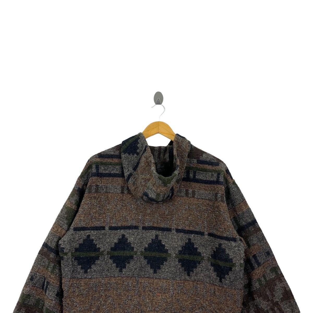 Native Vintage AZTEC NAVAJO Made In Usa Wool Hoodie Jacket Size US M / EU 48-50 / 2 - 5 Thumbnail