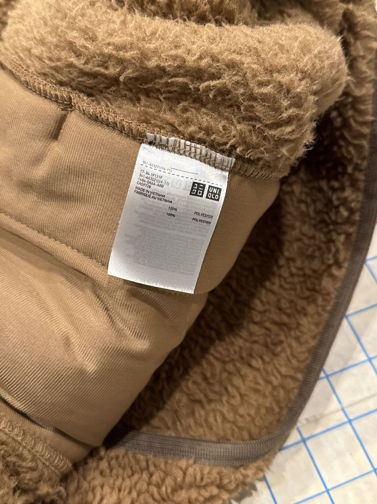 Uniqlo × White Mountaineering Uniqlo x White Mountaineering Snap Fleece Brown Size Medium Size US M / EU 48-50 / 2 - 6 Thumbnail