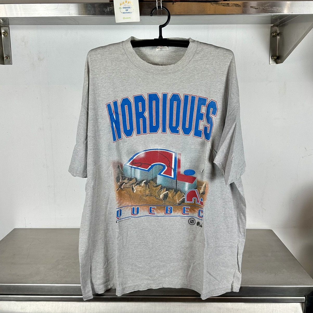 Vintage 90s Quebec Nordiques NHL Bulletin Athletic T-shirt