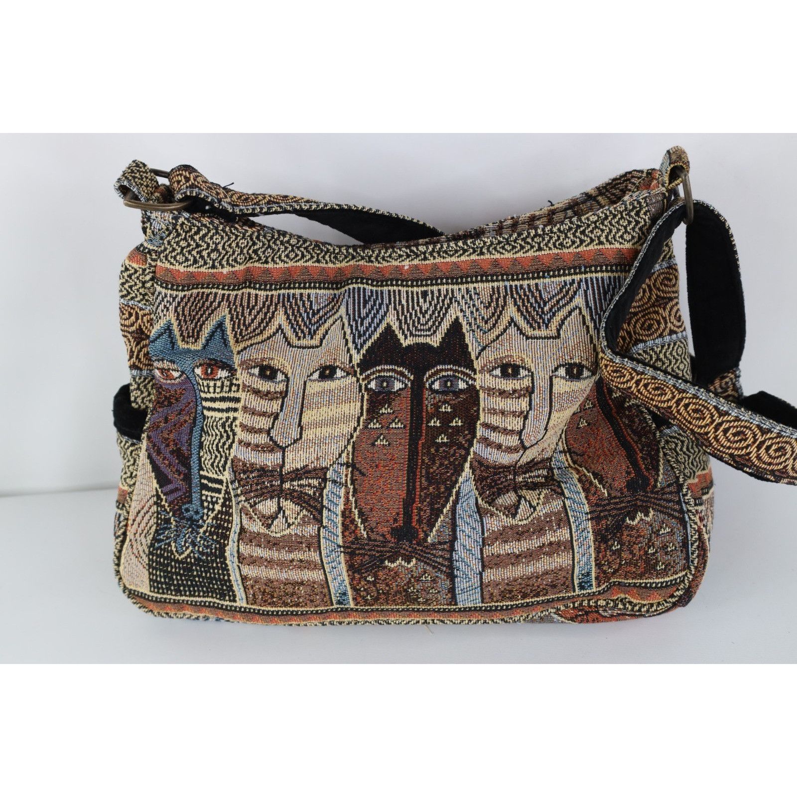 Vintage Vintage 90s Y2K Streetwear Cat Kitten Needlepoint Purse Size ONE SIZE - 6 Thumbnail