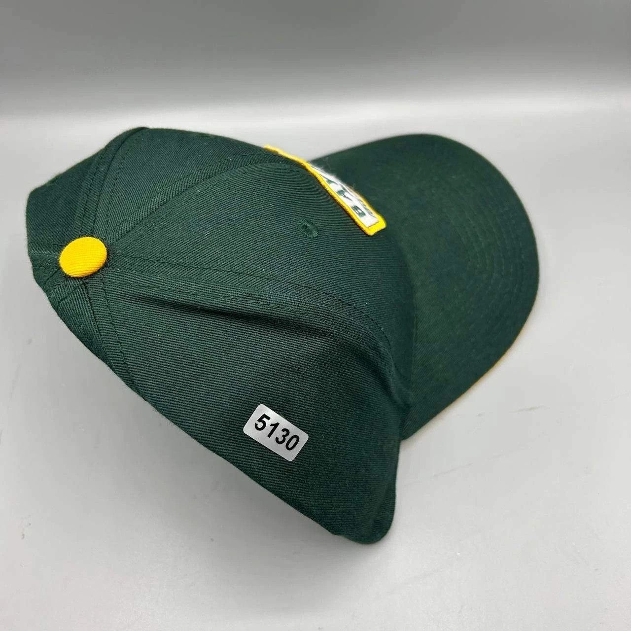 The Game Baylor Bears Hat Men M-L Green Yellow NCAA Stretch Fitted Size ONE SIZE - 8 Thumbnail