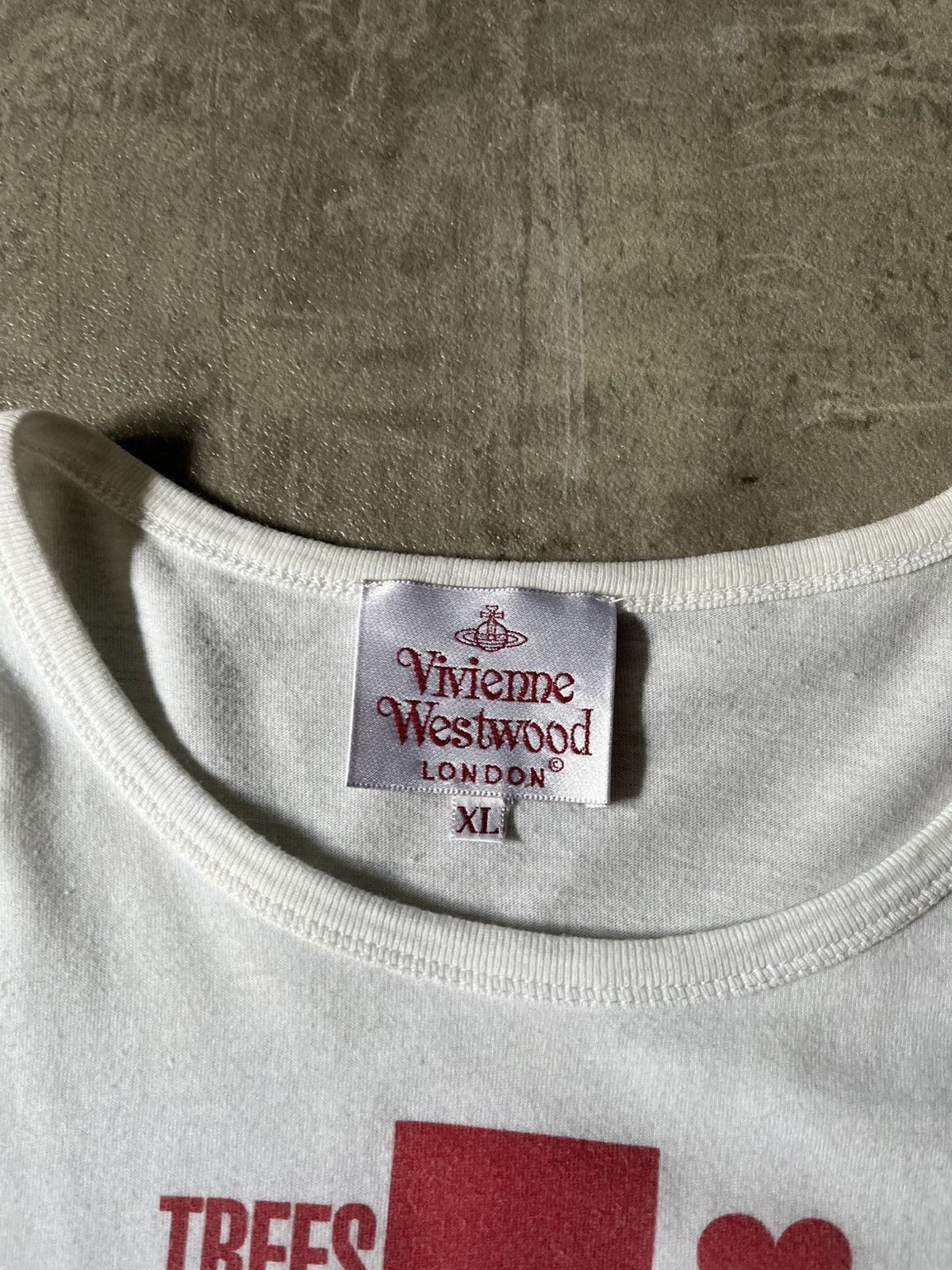 Vivienne Westwood Vintage Vivienne Westwood Trees Save Lives white T-shirt Size US XL / EU 56 / 4 - 4 Thumbnail