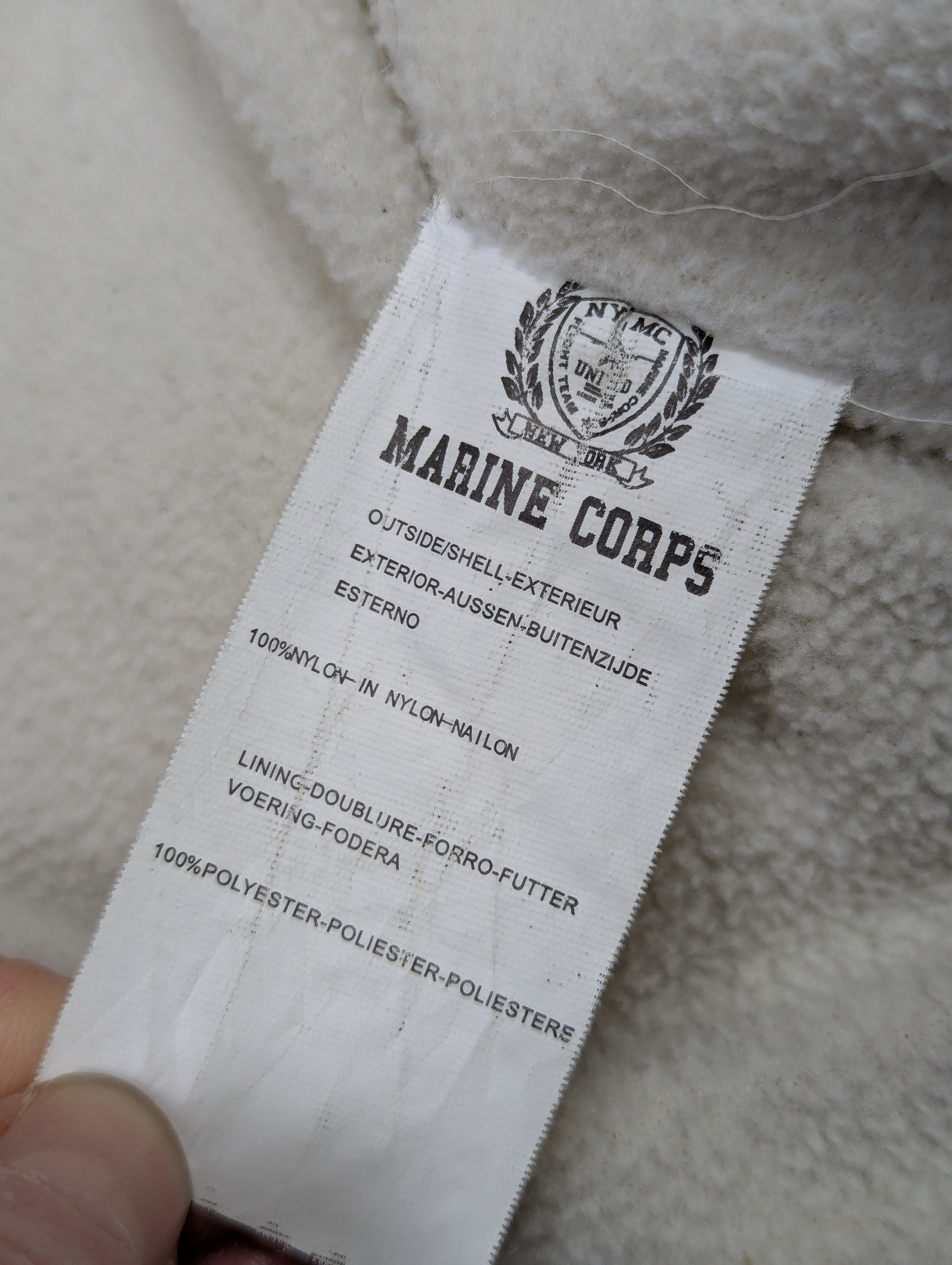 Vintage 90s Marine Corps Varsity Puffer Bomber Black Nylon Size US M / EU 48-50 / 2 - 13 Thumbnail