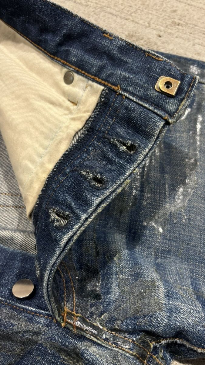 Dior × Hedi Slimane SS07 Dior Homme By Hedi Slimane Waxed Luster Denim Size US 32 / EU 48 - 9 Thumbnail