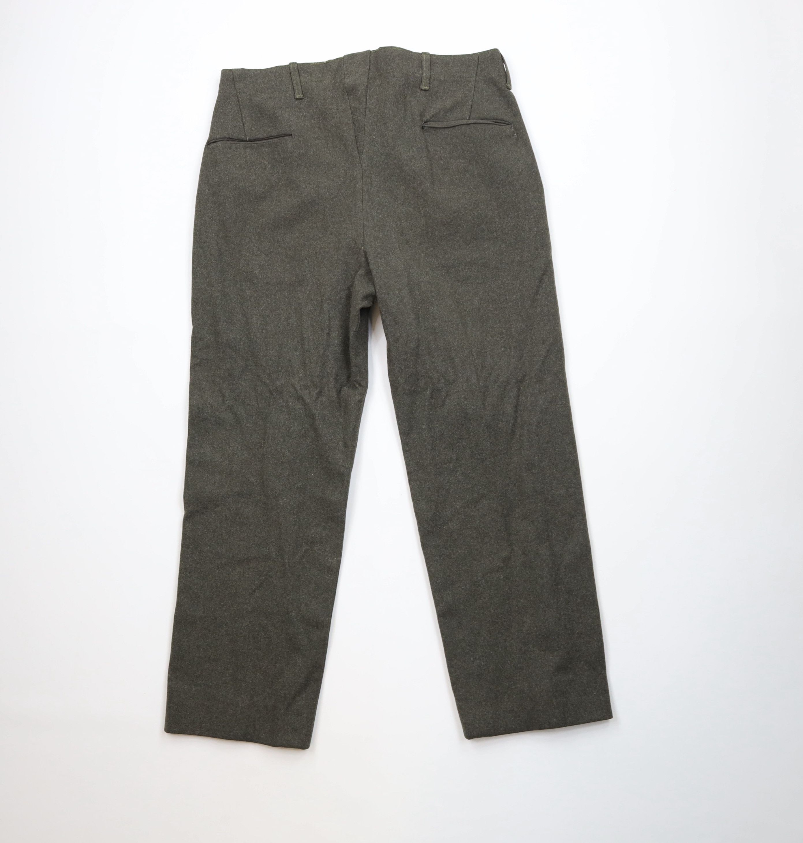 Vintage Vintage 40s 50s Military Heavyweight Fly Wool Pants USA Size US 36 / EU 52 - 9 Thumbnail
