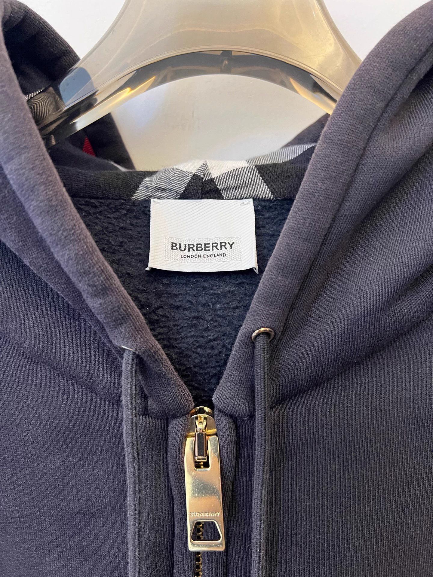 Burberry Burberry FW22 Men's Hooded Logo Jacket Navy L New Size US L / EU 52-54 / 3 - 3 Thumbnail