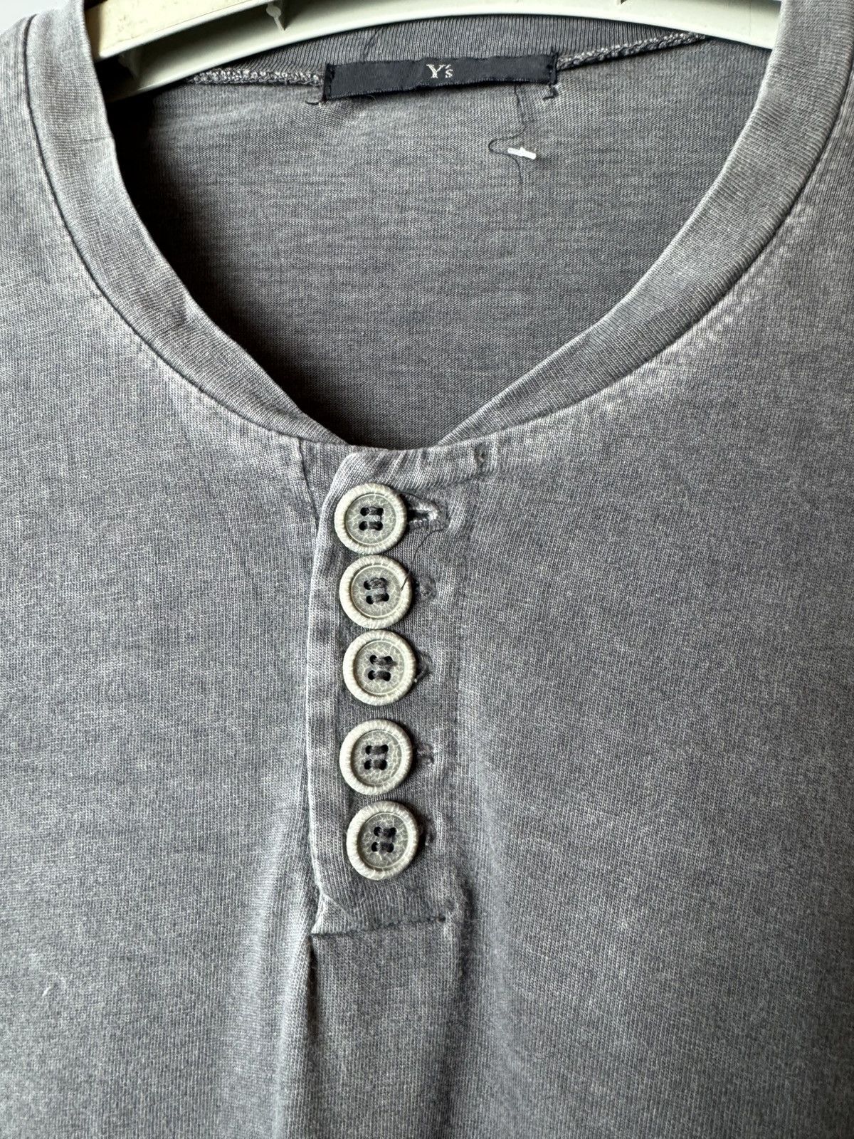 Yohji Yamamoto Vintage YohjiYamamoto 5-Button Faded Grey Shirts Size US M / EU 48-50 / 2 - 3 Thumbnail